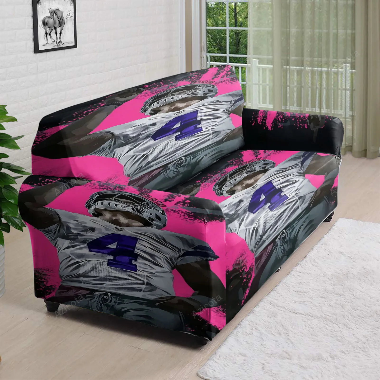 Dallas Cowboys Dak PreScott5 3D Sofa Cover