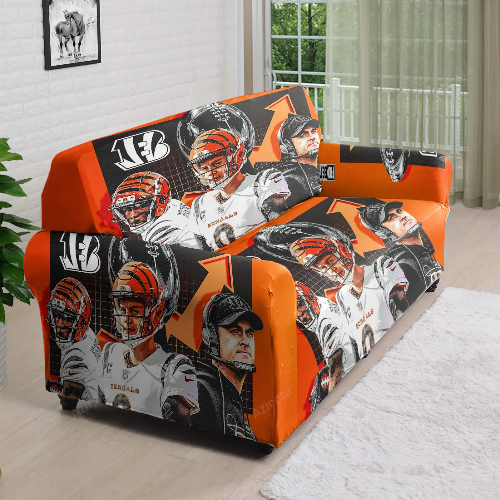 Cincinnati Bengals Team v9 3D Sofa Cover
