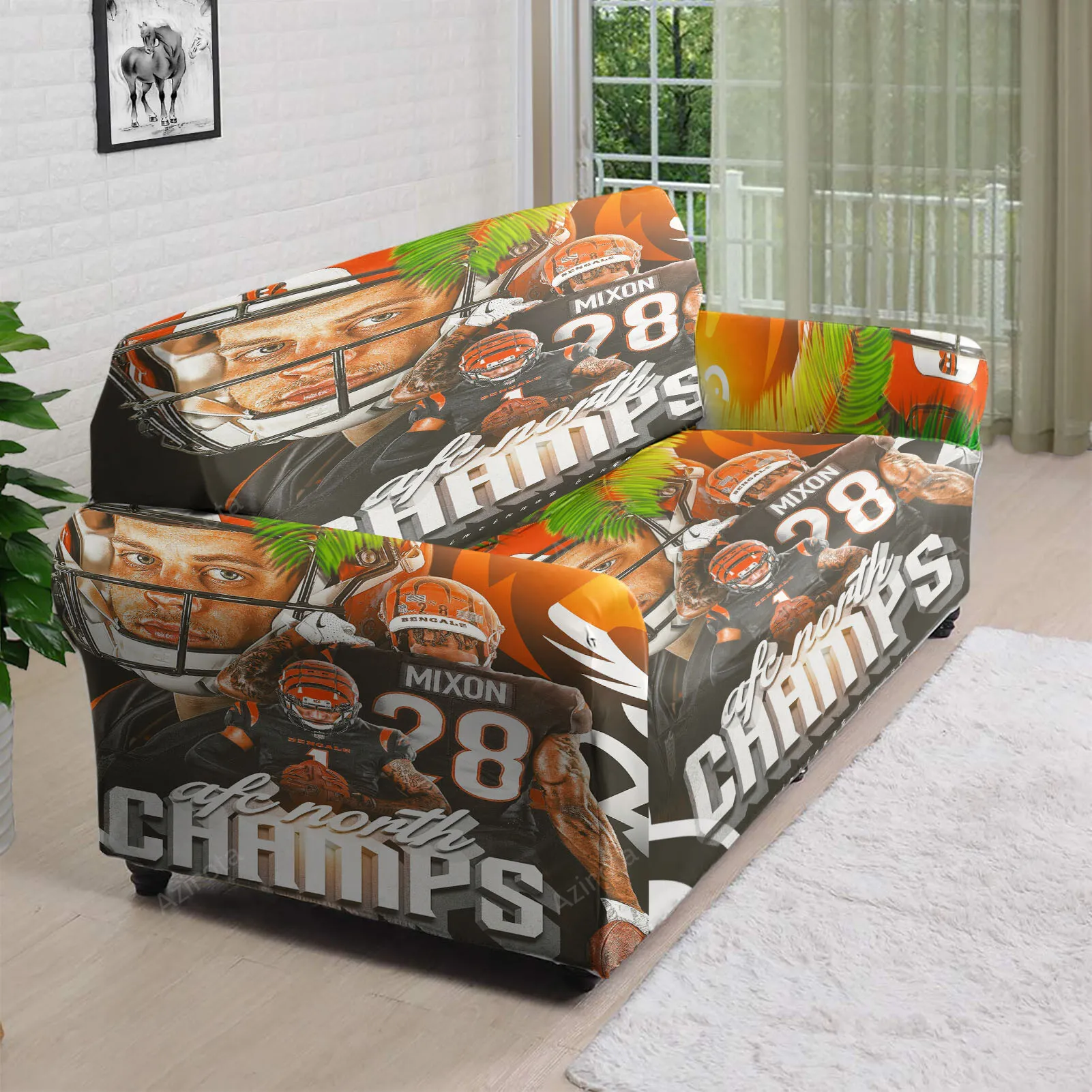 Cincinnati Bengals Team v8 3D Sofa Cover