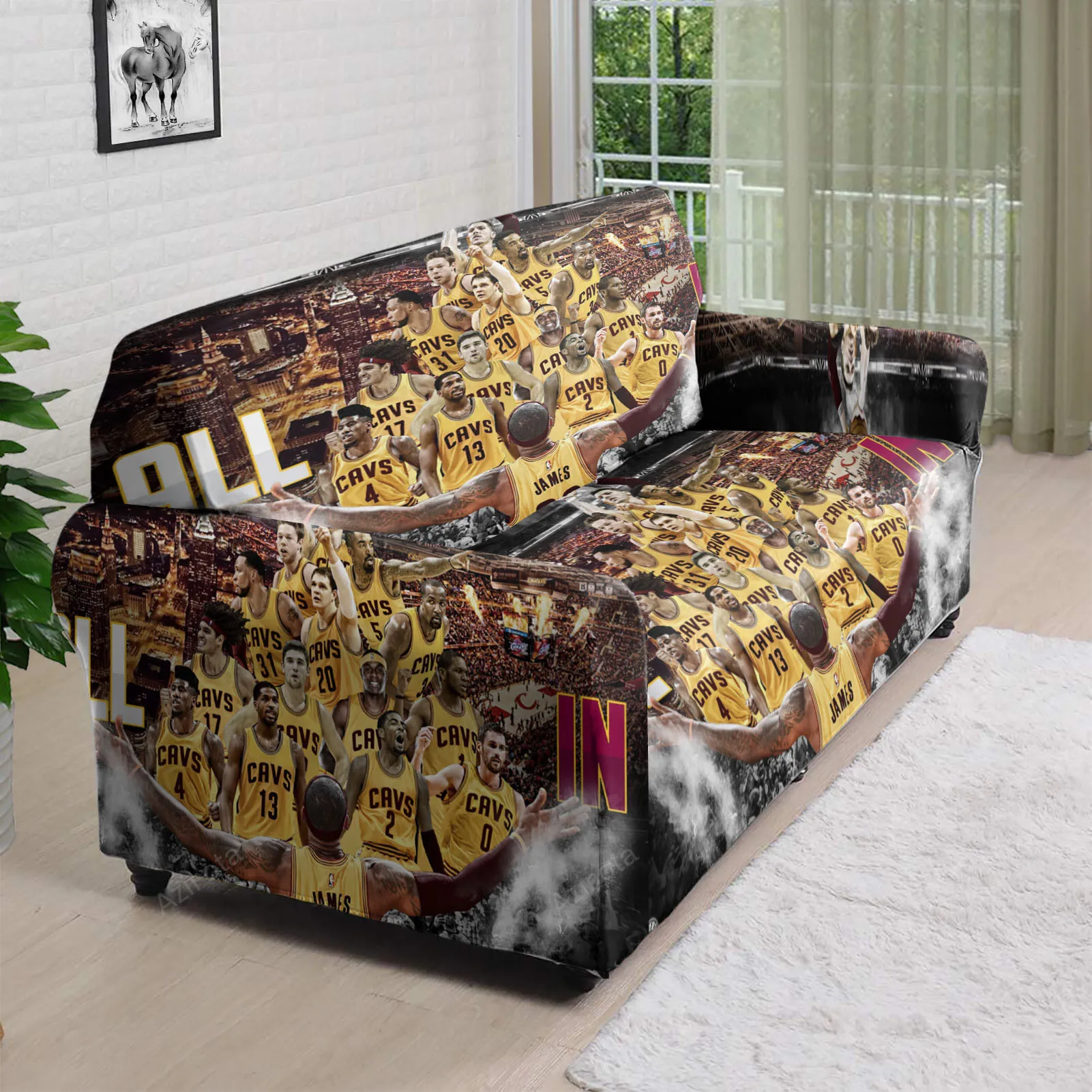 Cleveland Cavaliers Team7 3D Sofa Cover
