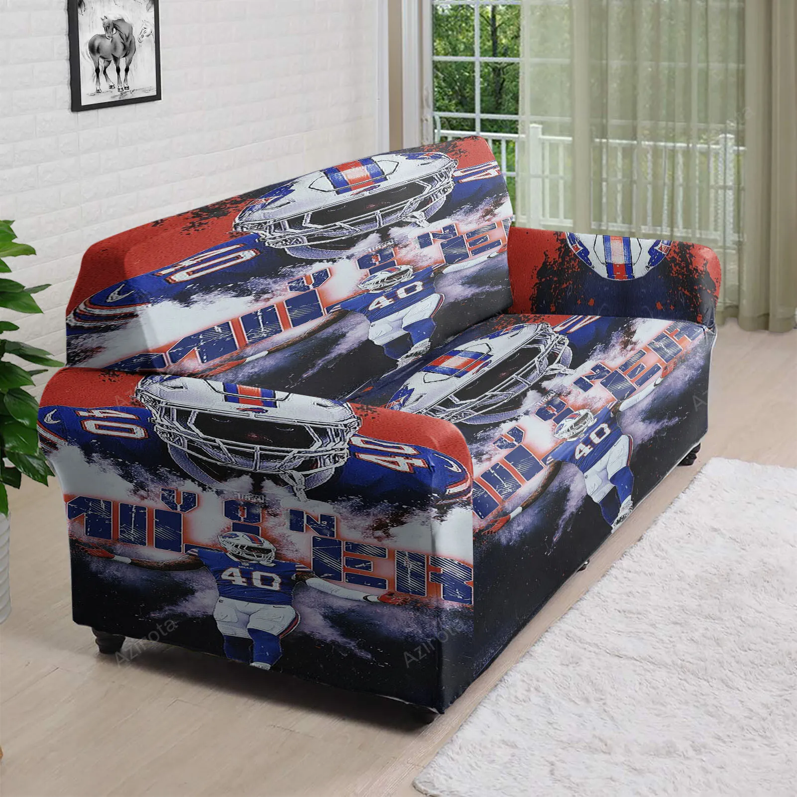 Buffalo Bills Von Miller v1 3D Sofa Cover