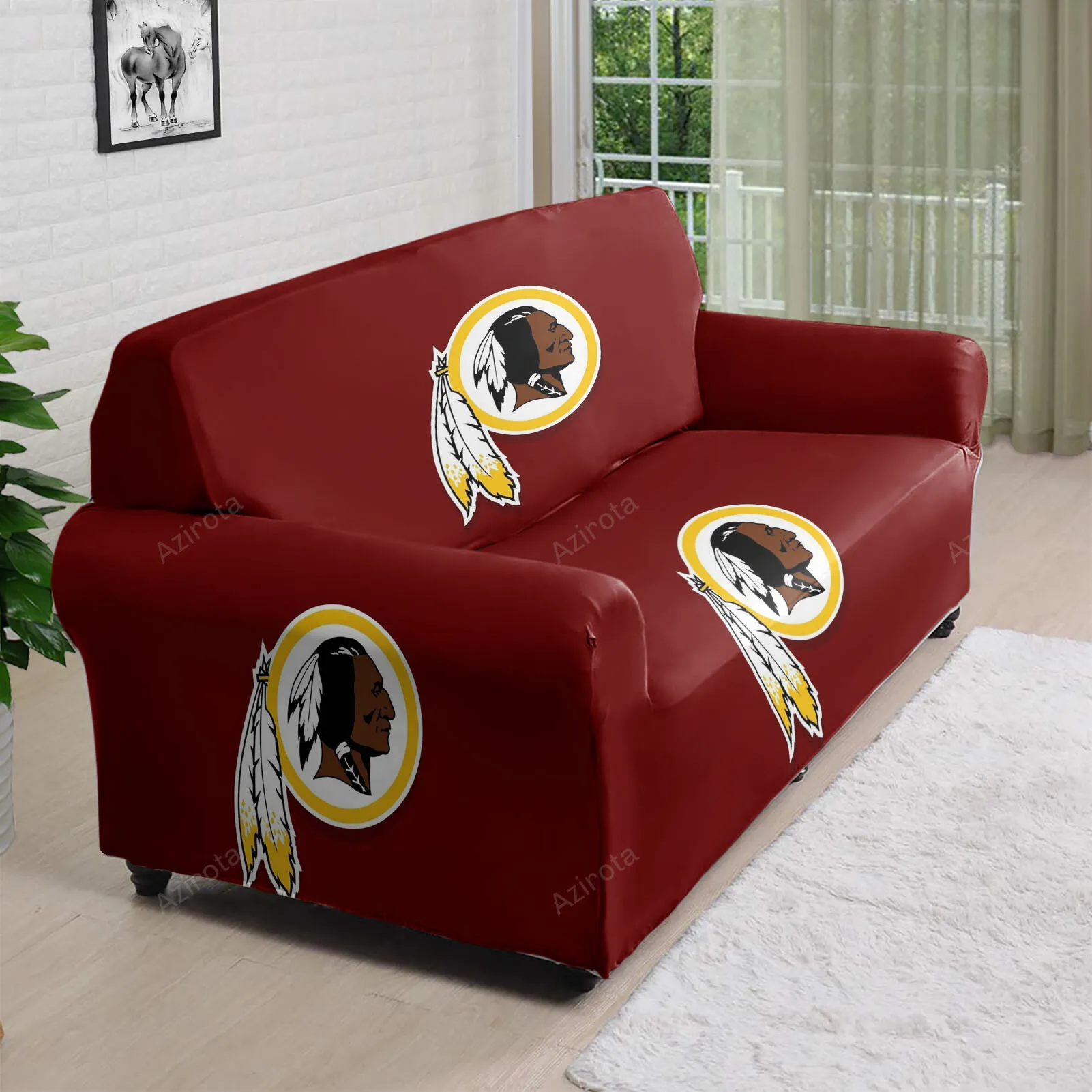 Washington Football Team Red1 3D Sofa Cover
