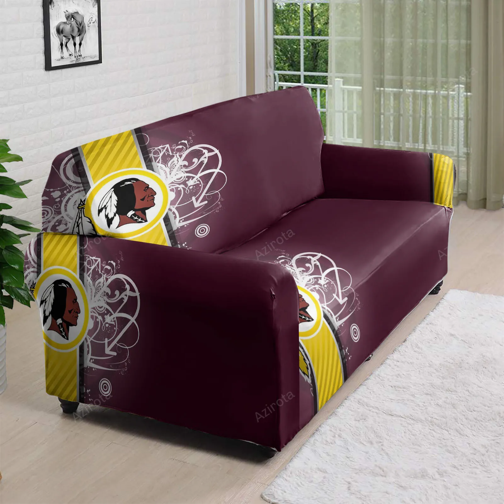 Washington Football Team Red2 3D Sofa Cover