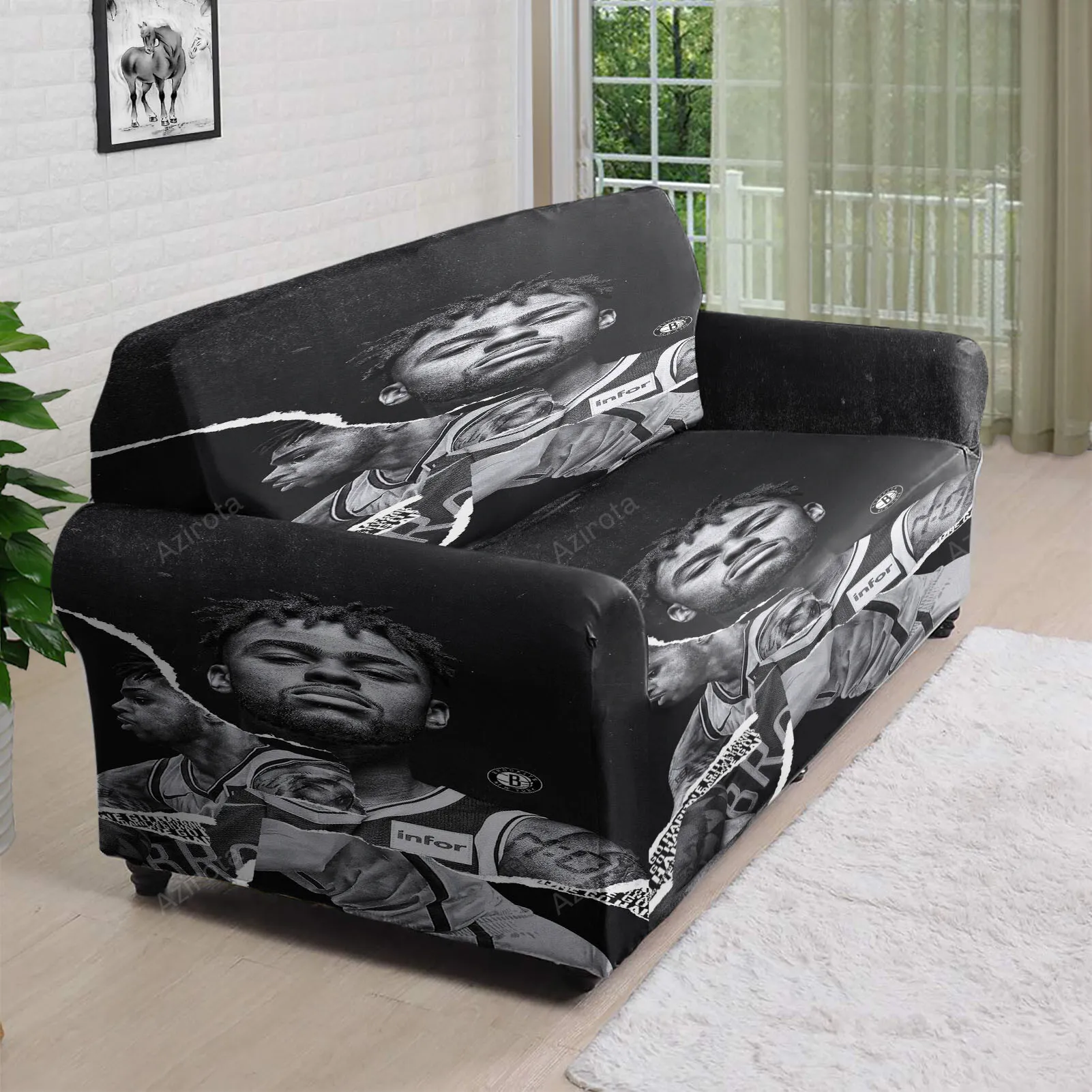 Brooklyn Nets D_Angelo Russell2 3D Sofa Cover