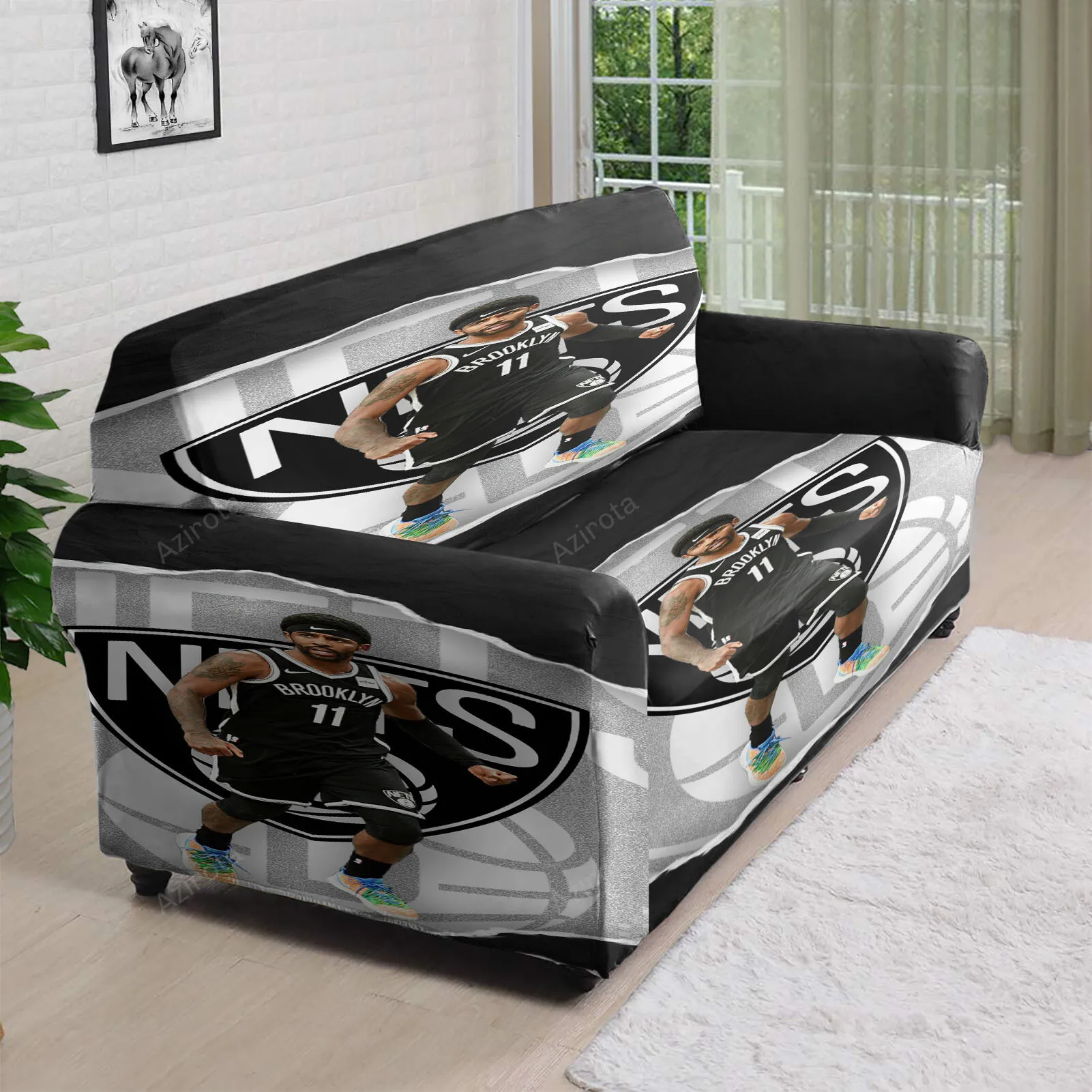Brooklyn Nets Kyrie Irving11 3D Sofa Cover