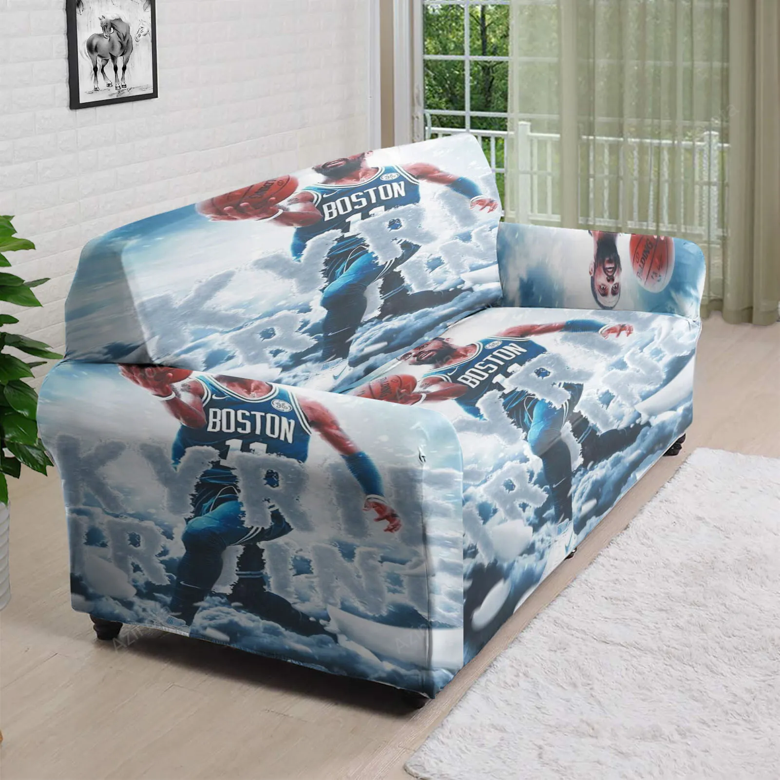 Brooklyn Nets Kyrie Irving5 3D Sofa Cover