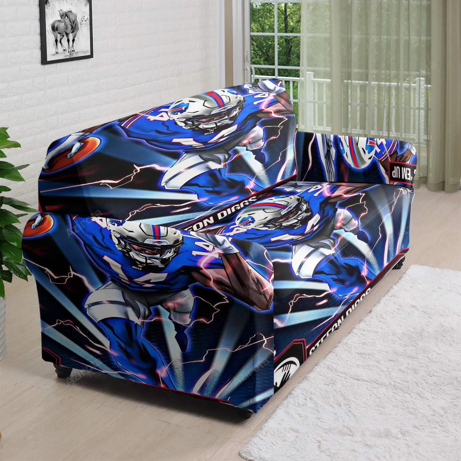 Buffalo Bills Stefon Diggs v3 3D Sofa Cover