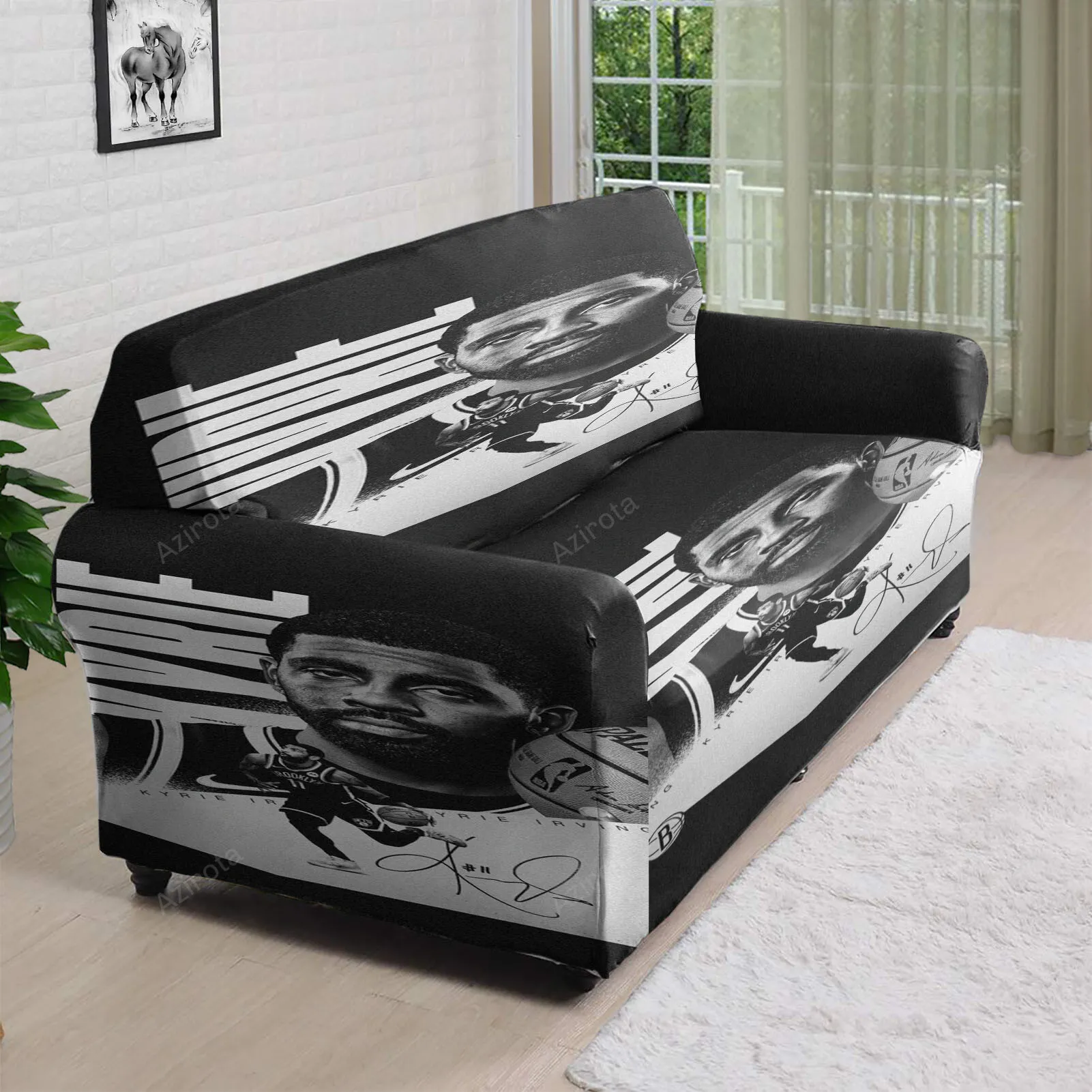 Brooklyn Nets Kyrie Irving13 3D Sofa Cover