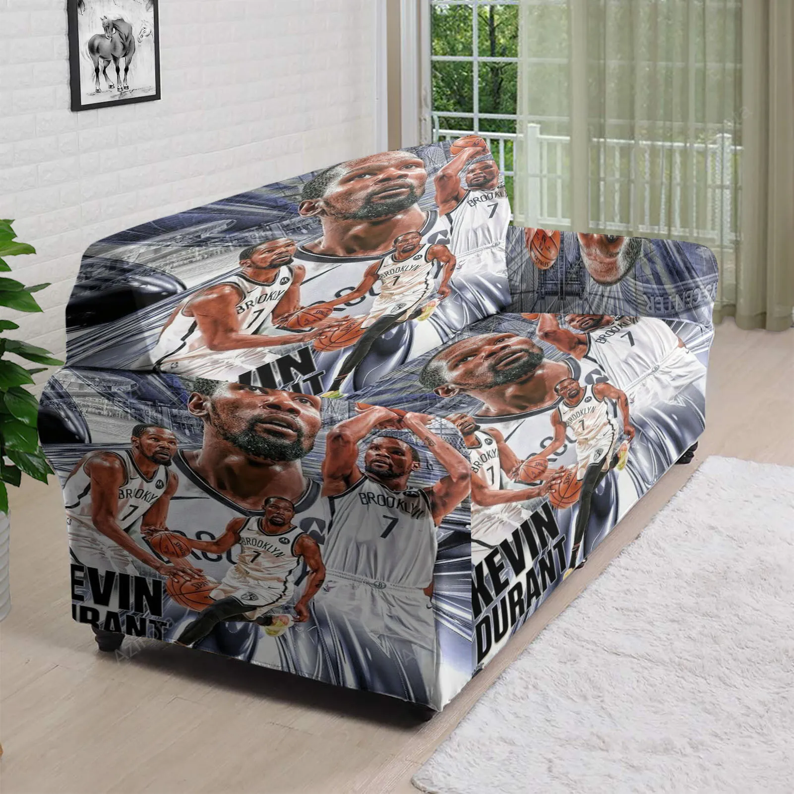Brooklyn Nets Kevin Durant12 3D Sofa Cover