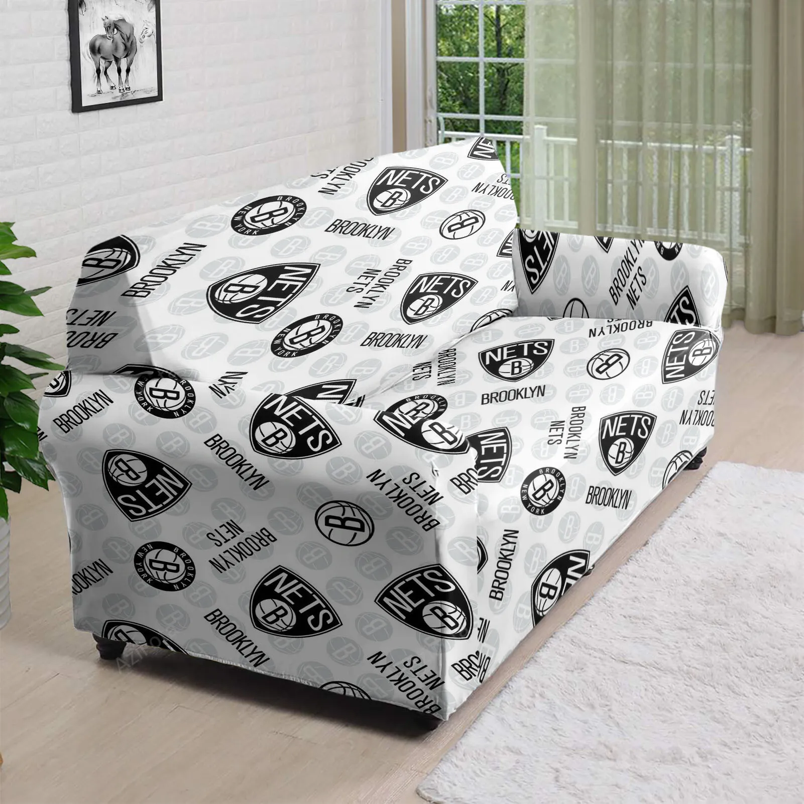 Brooklyn Nets4 3D Sofa Cover