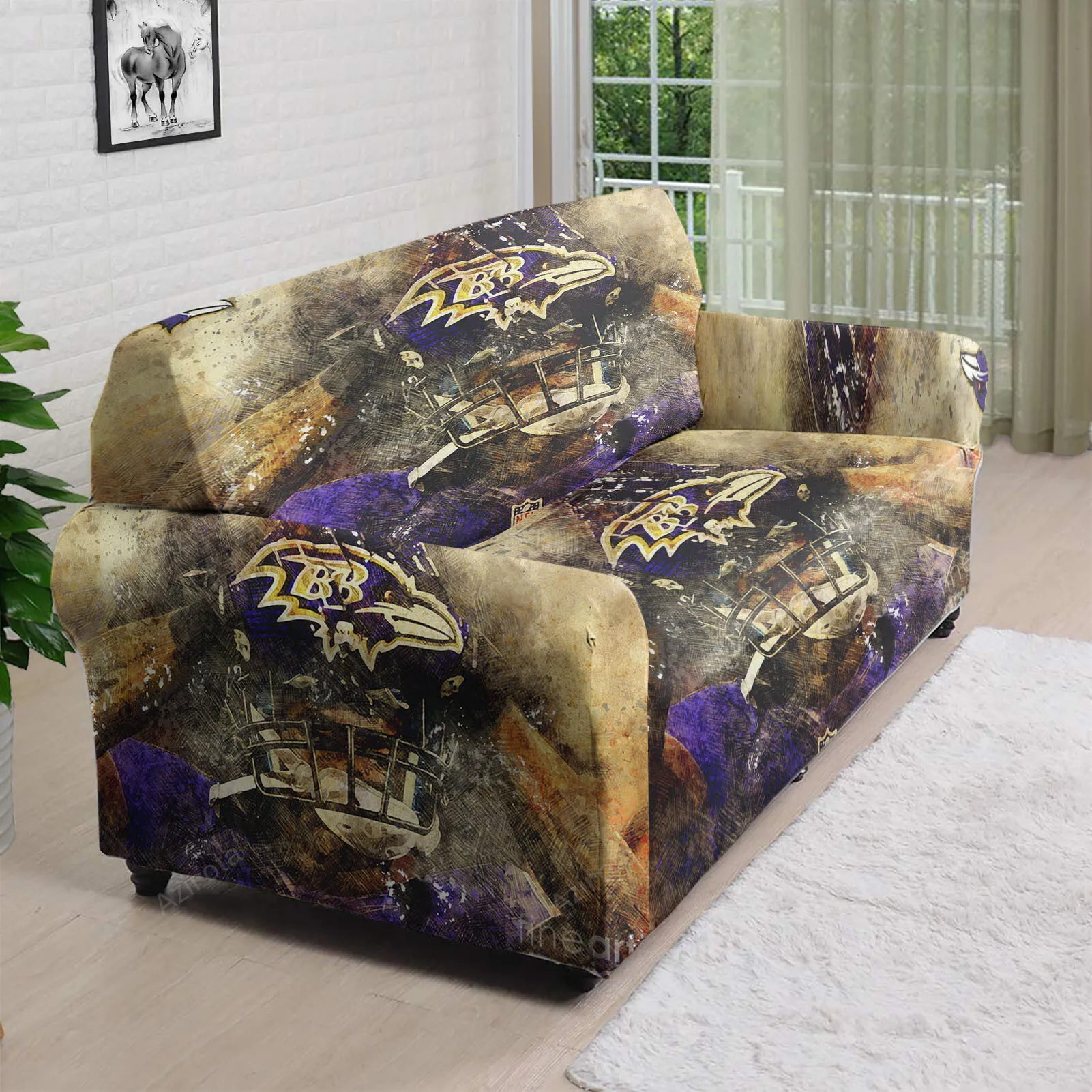 Baltimore Ravens Player2 3D Sofa Cover