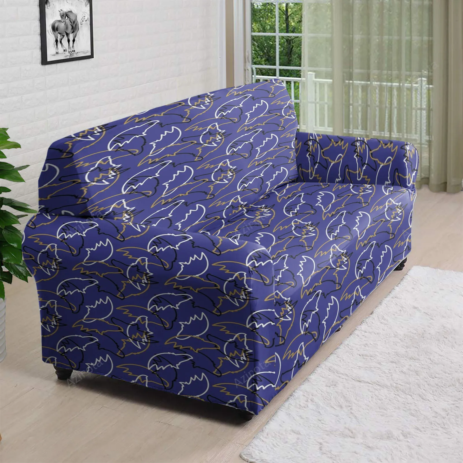 Baltimore Ravens Logo20 3D Sofa Cover