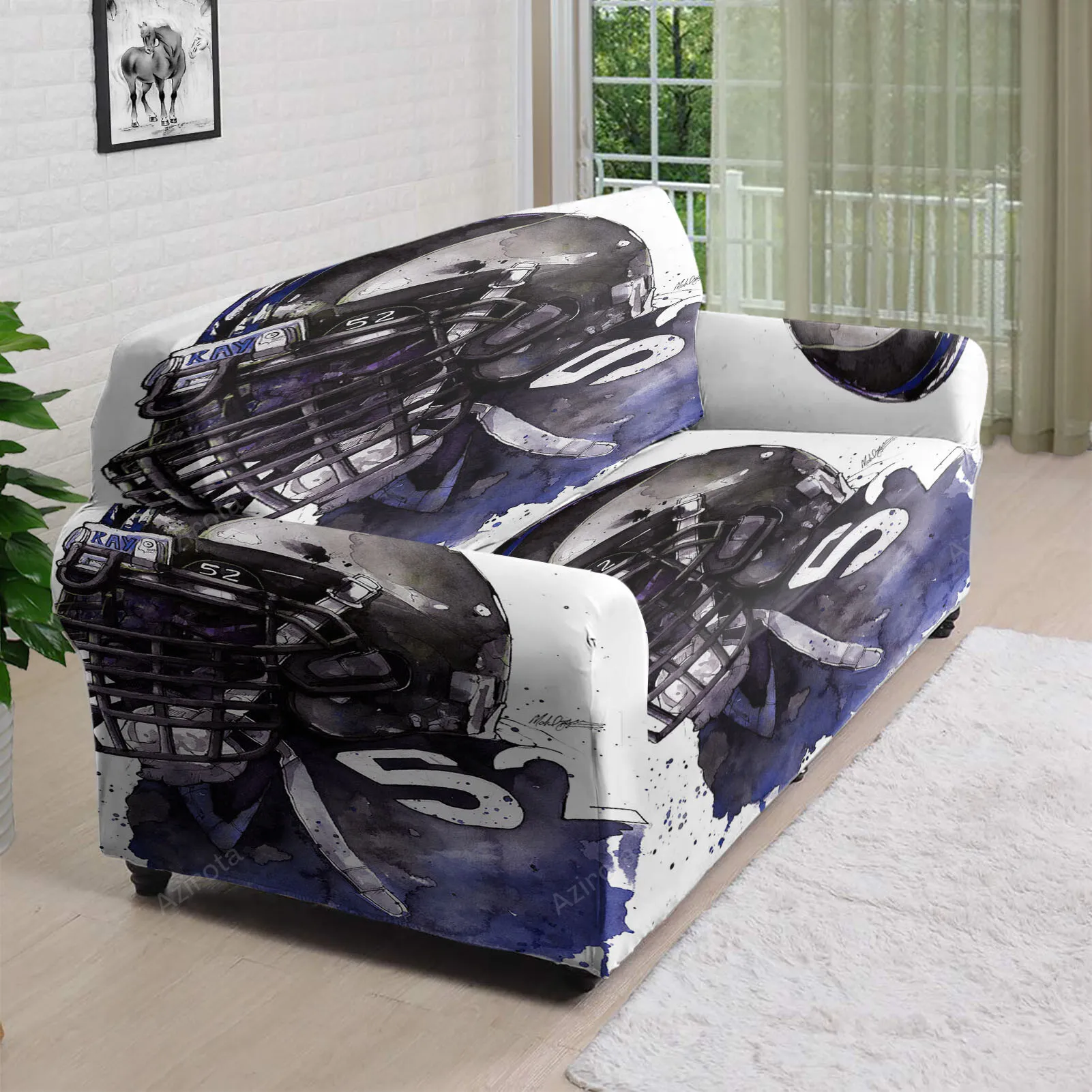 Baltimore Ravens Ray Lewis 52 v6 3D Sofa Cover