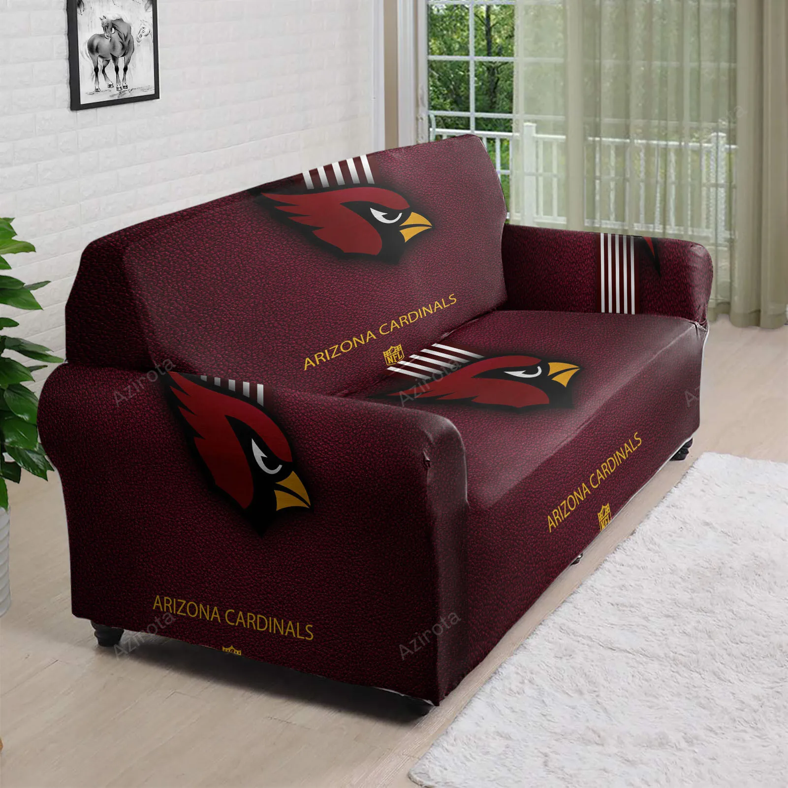 Arizona Cardinals Logo v1 3D Sofa Cover