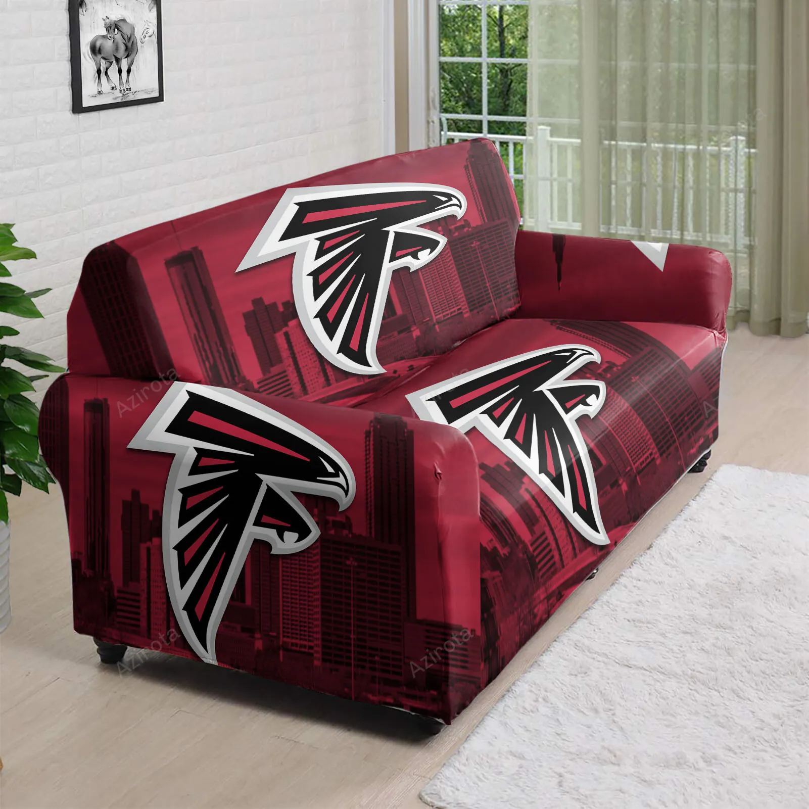 Atlanta Falcons City 3D Sofa Cover