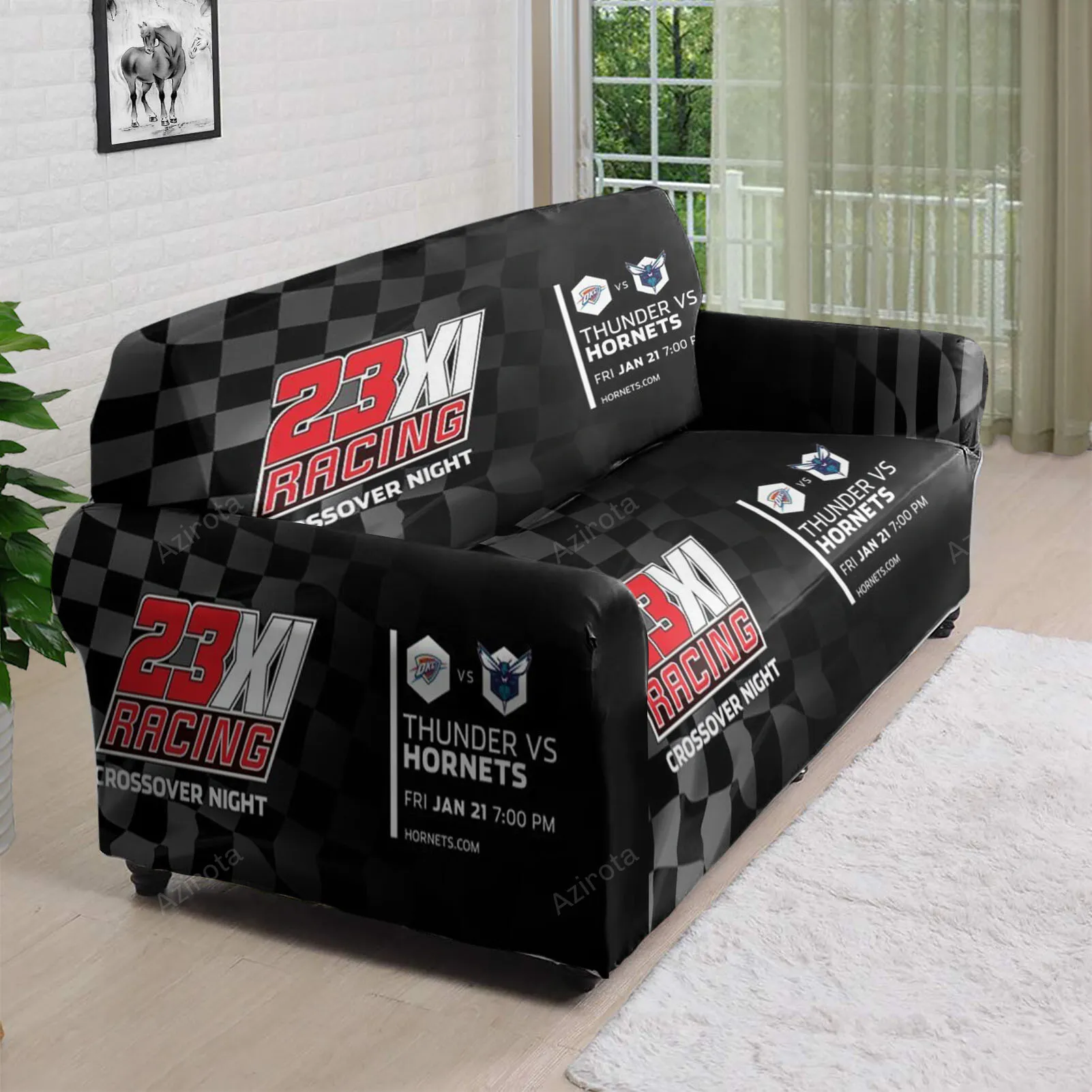 23XI Racing Logo4 3D Sofa Cover
