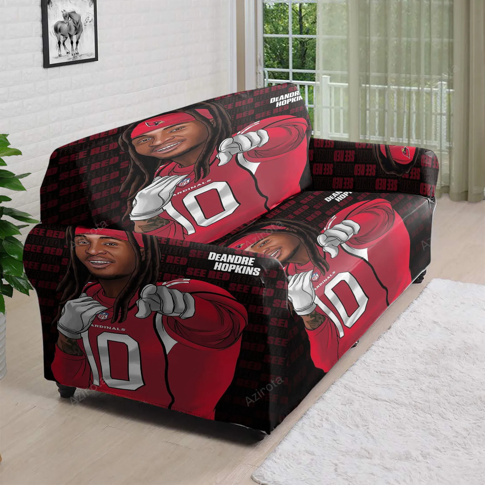 Arizona Cardinals v1 Deandre Hopkins 10 3D Sofa Cover