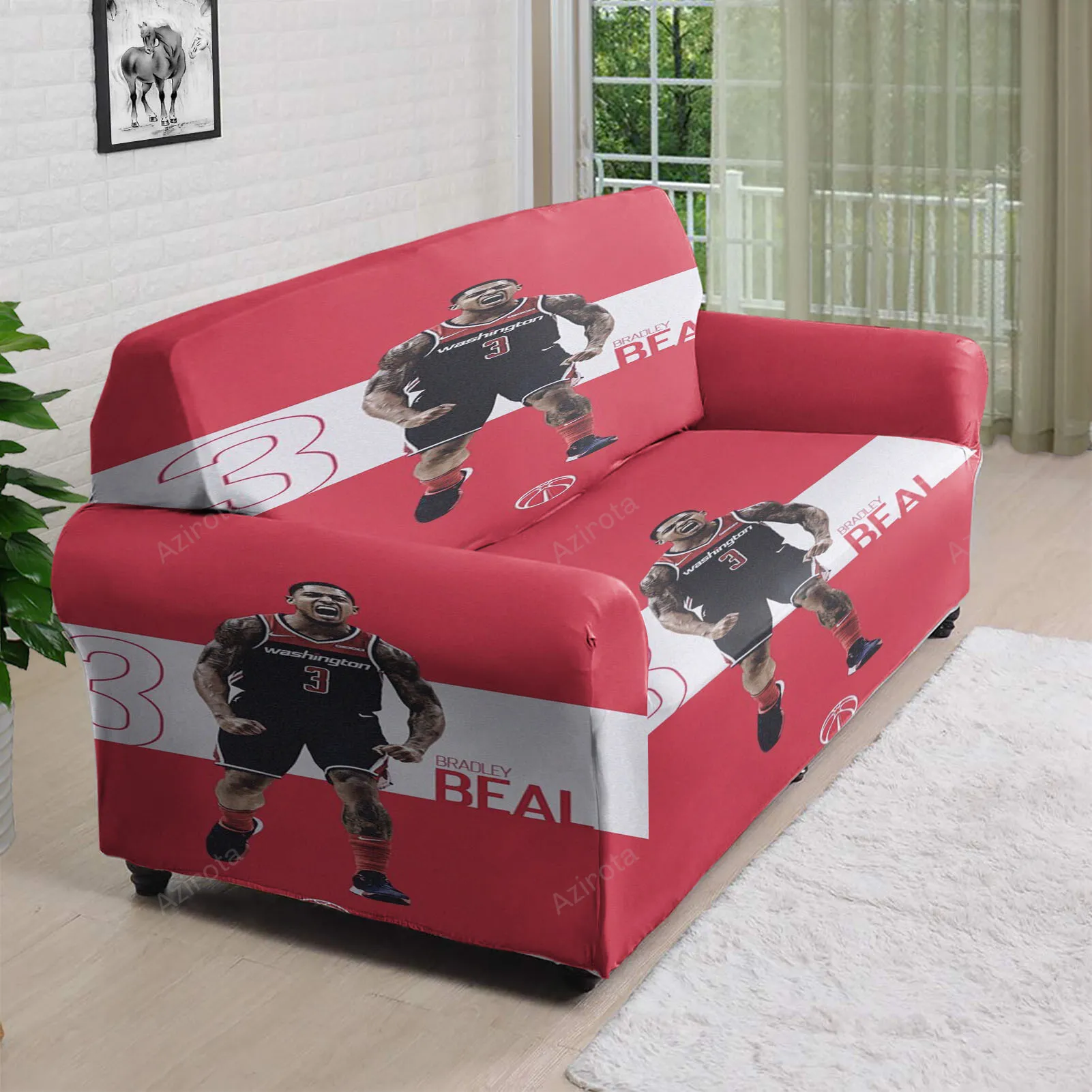 Washington Wizards Bradley Beal18 3D Sofa Cover
