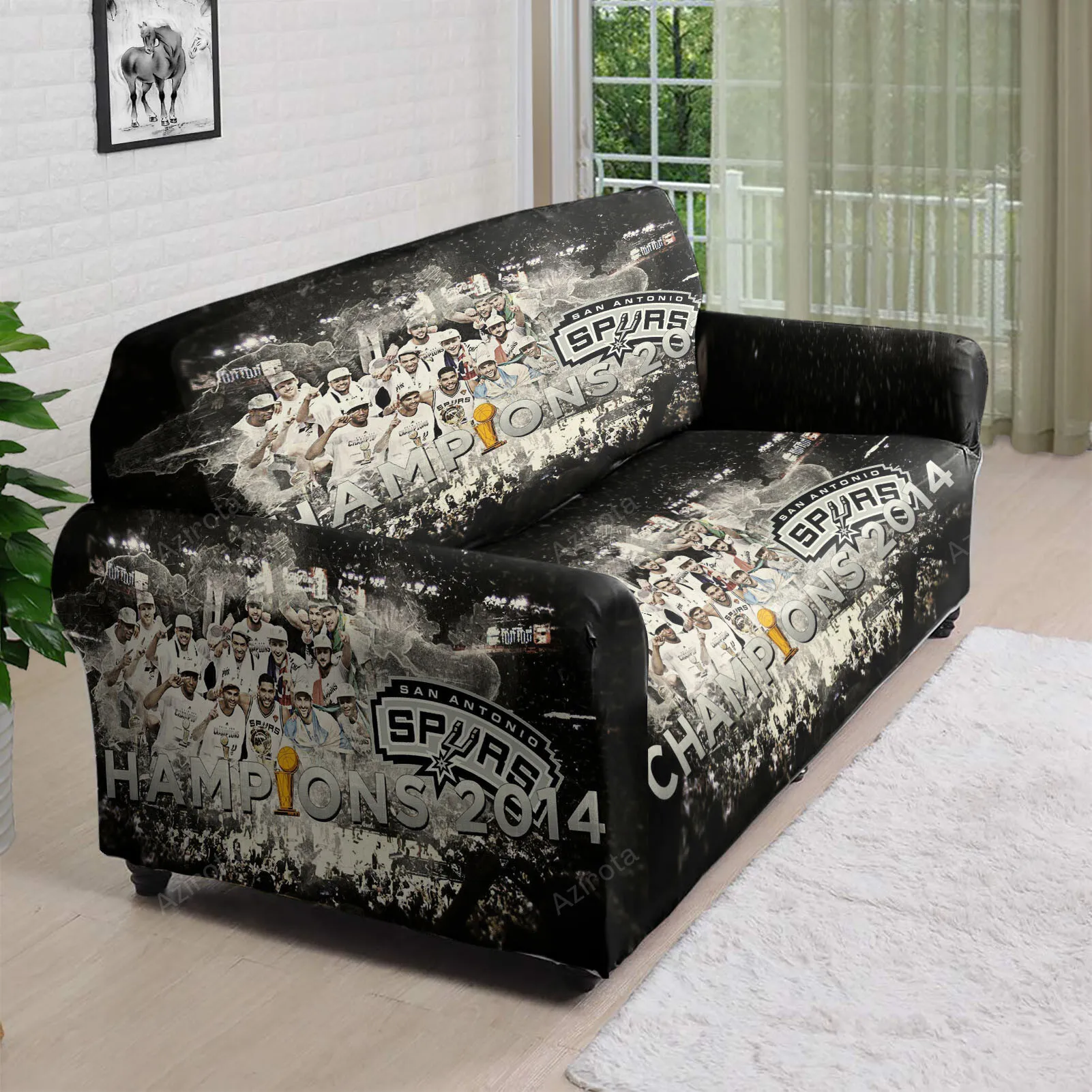 San Antonio Spurs All Players13 3D Sofa Cover