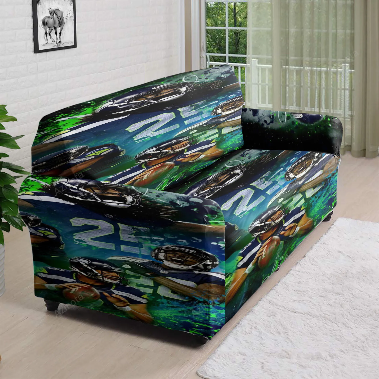 Seattle Seahawks Players1 3D Sofa Cover