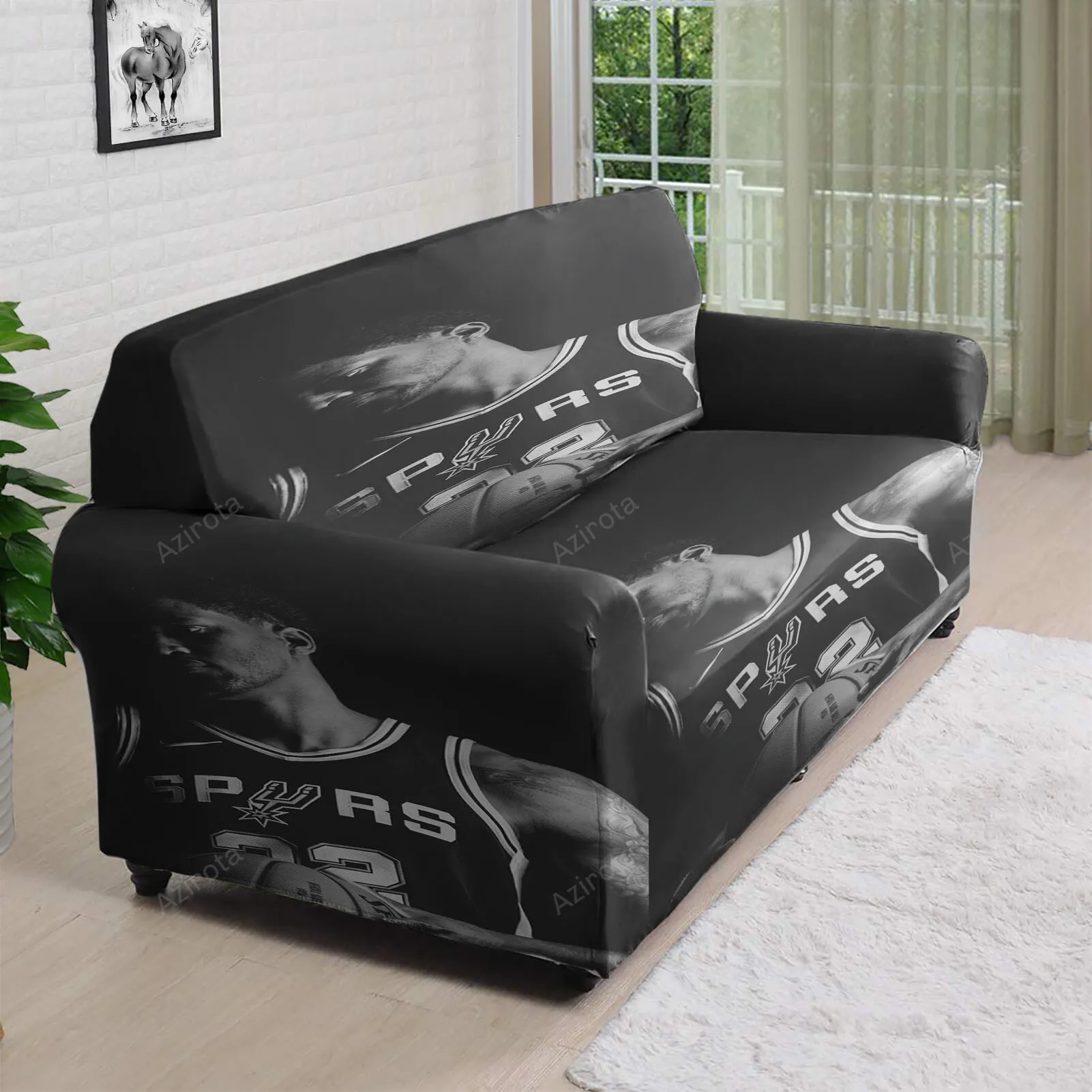 San Antonio Spurs Rudy Gay1 3D Sofa Cover