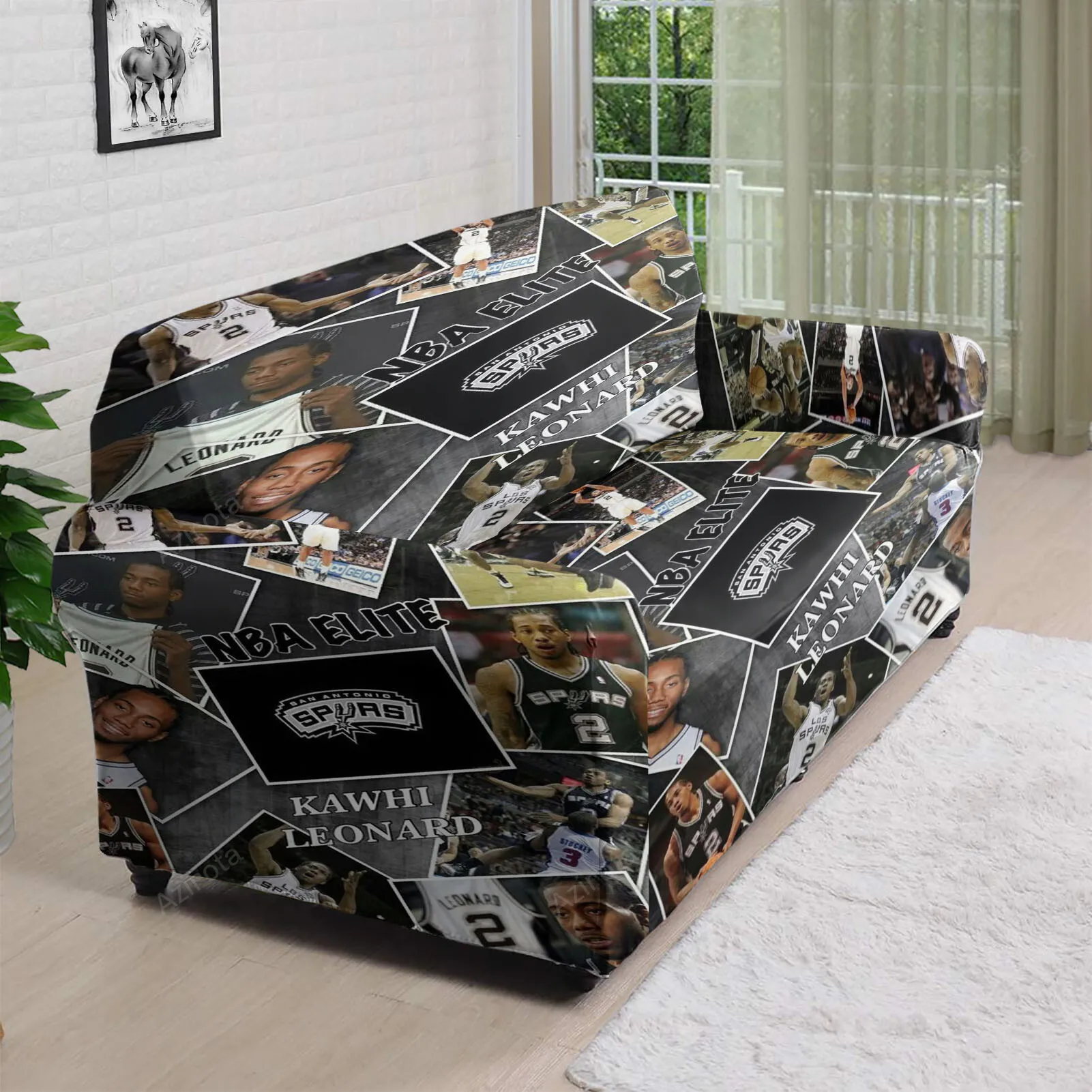 San Antonio Spurs Kawhi Leonard3 3D Sofa Cover