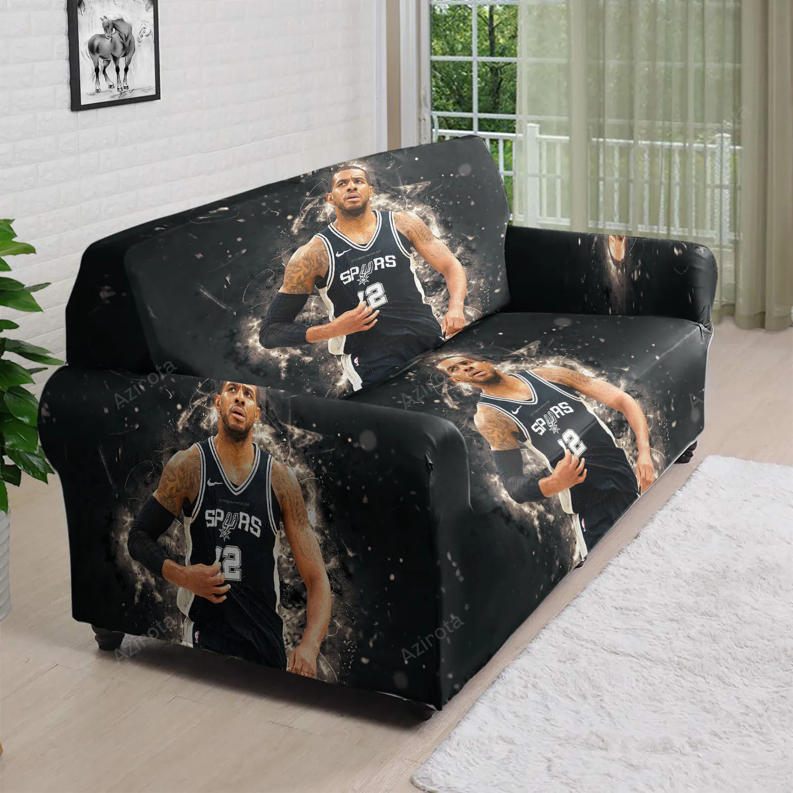 San Antonio Spurs LaMarcus Aldridge2 3D Sofa Cover