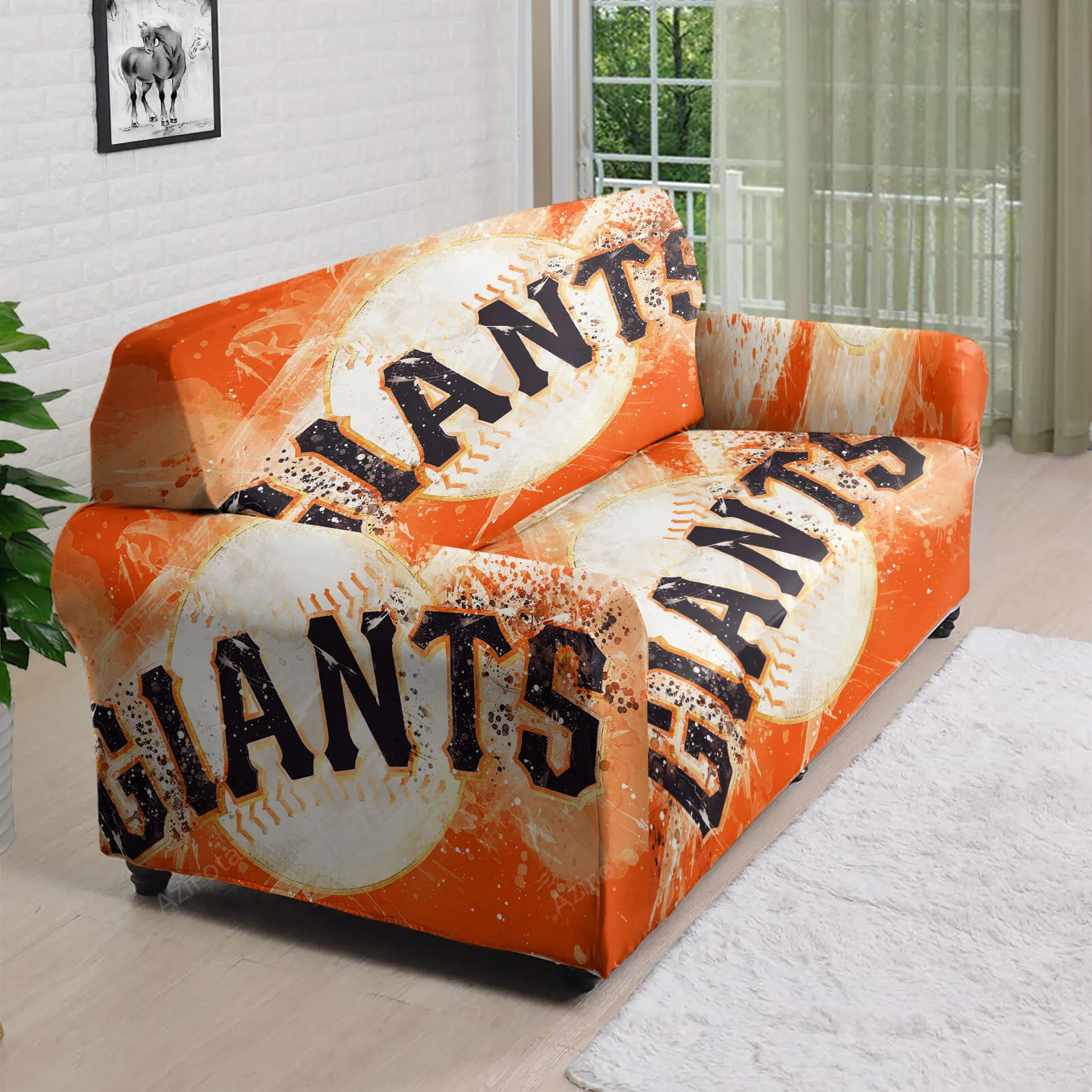 San Francisco Giants Art 5 3D Sofa Cover