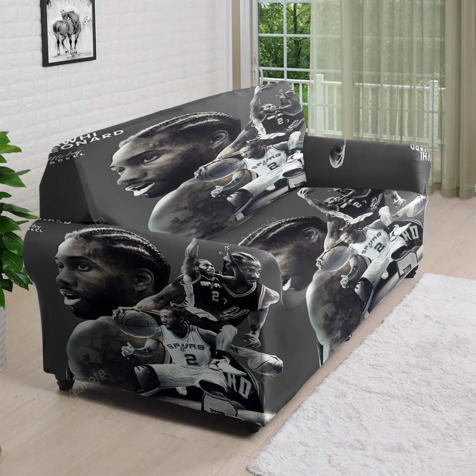 San Antonio Spurs Kawhi Leonard2 3D Sofa Cover