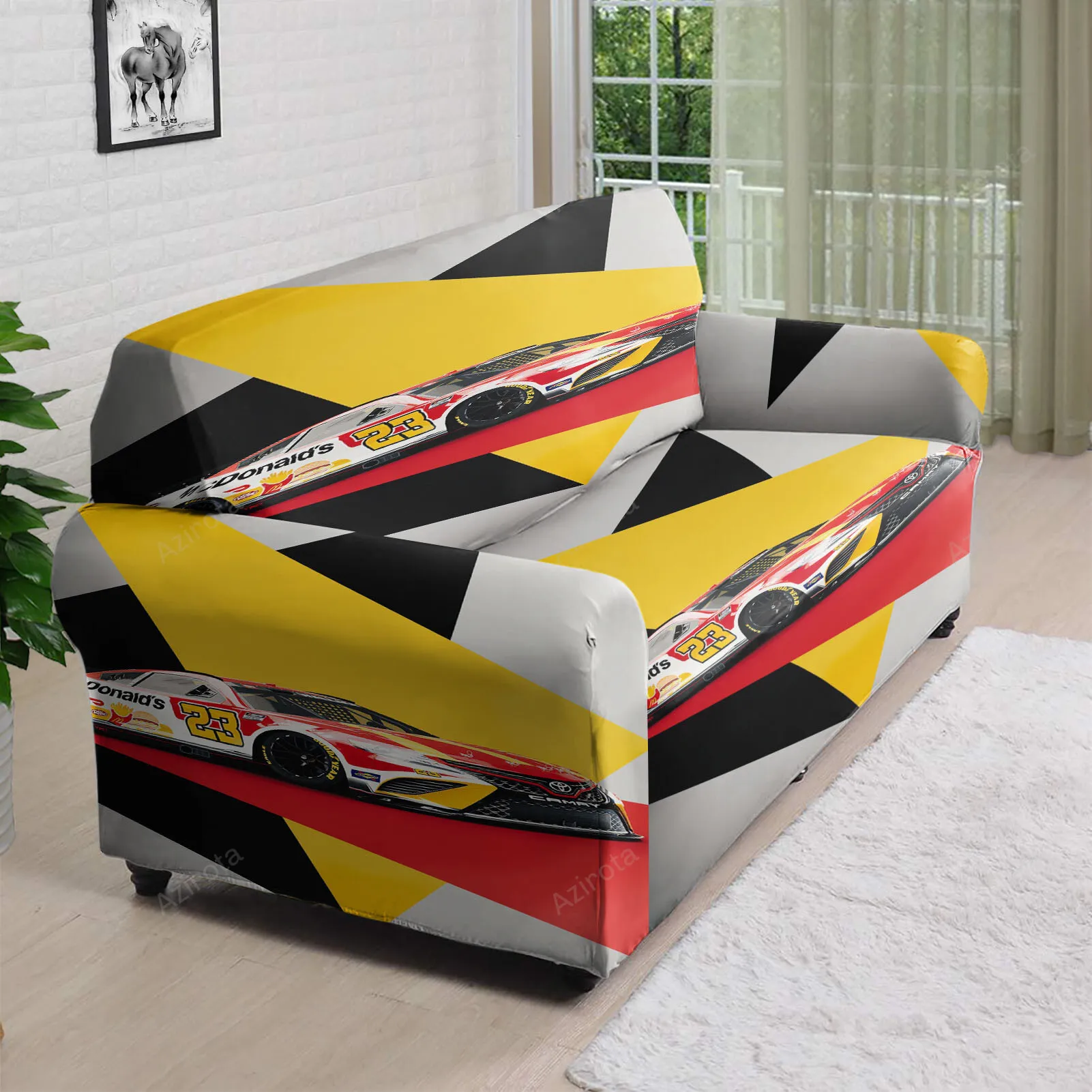 23XI Racing Cars7 3D Sofa Cover
