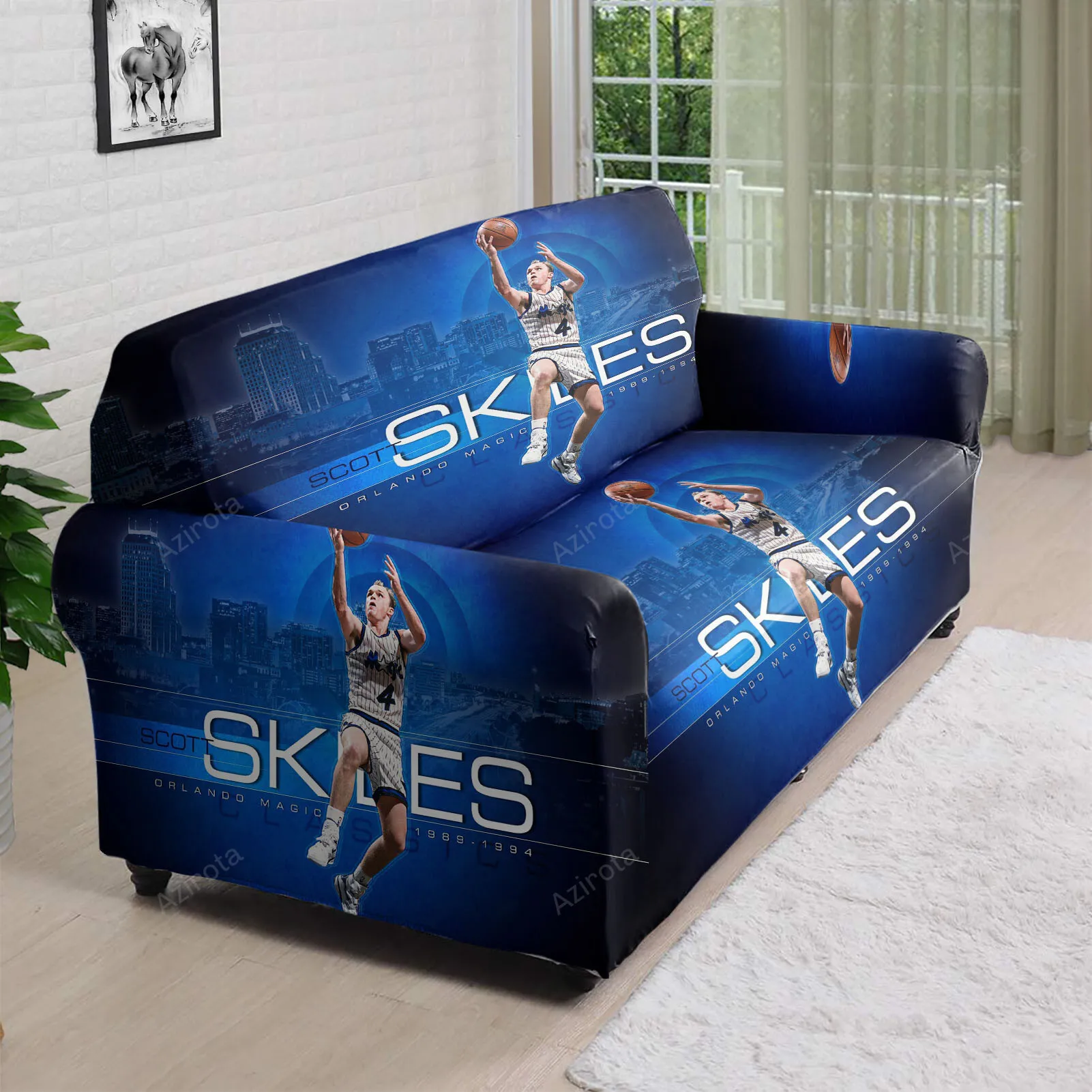 Orlando Magic Scott Skiles1 3D Sofa Cover