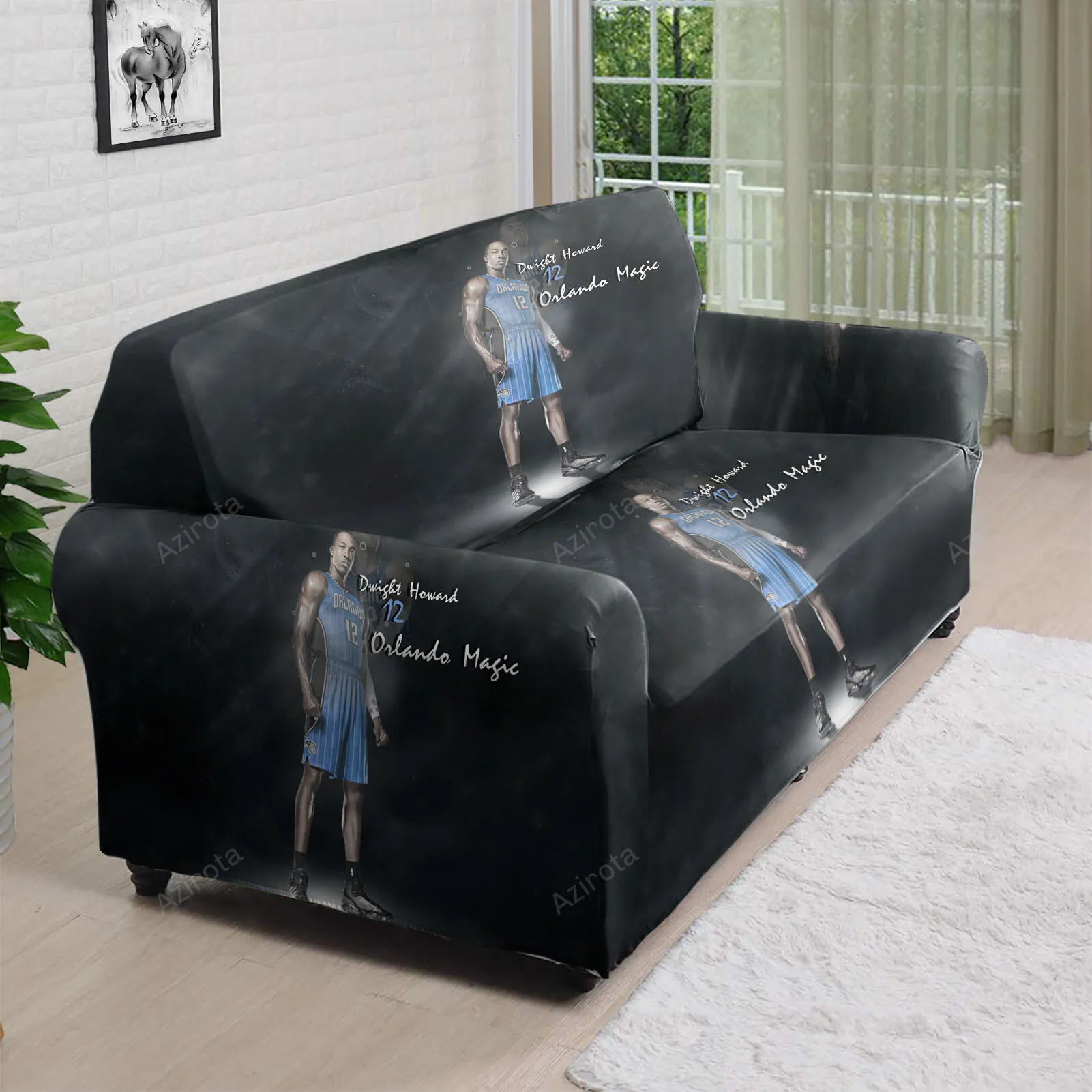Orlando Magic Dwight Howard5 3D Sofa Cover
