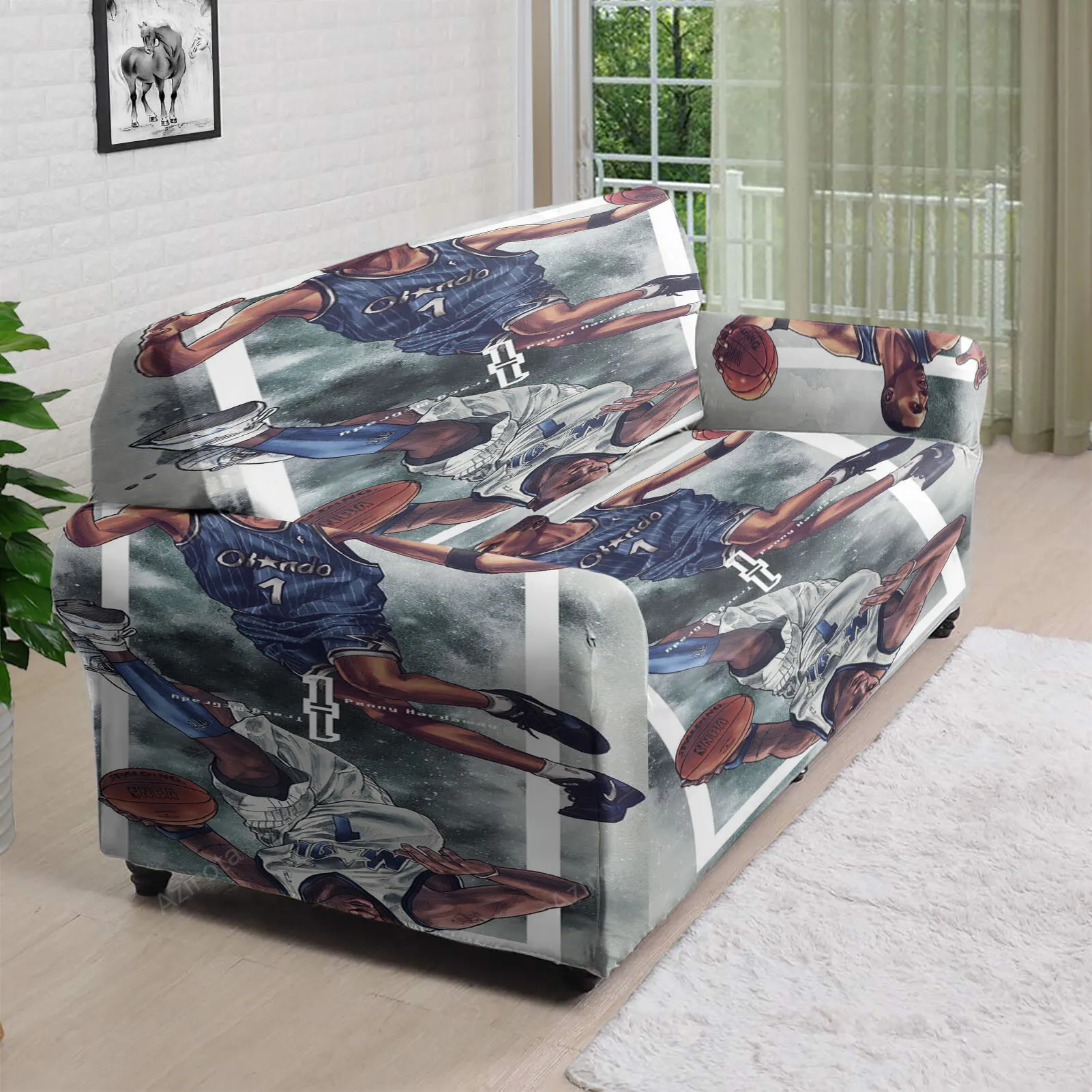 Orlando Magic Penny Hardaway2 3D Sofa Cover