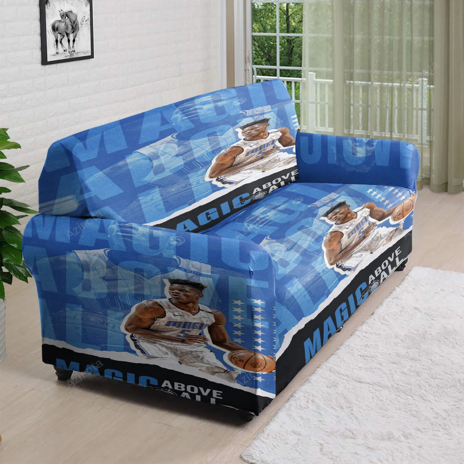 Orlando Magic Mohamed Bamba1 3D Sofa Cover