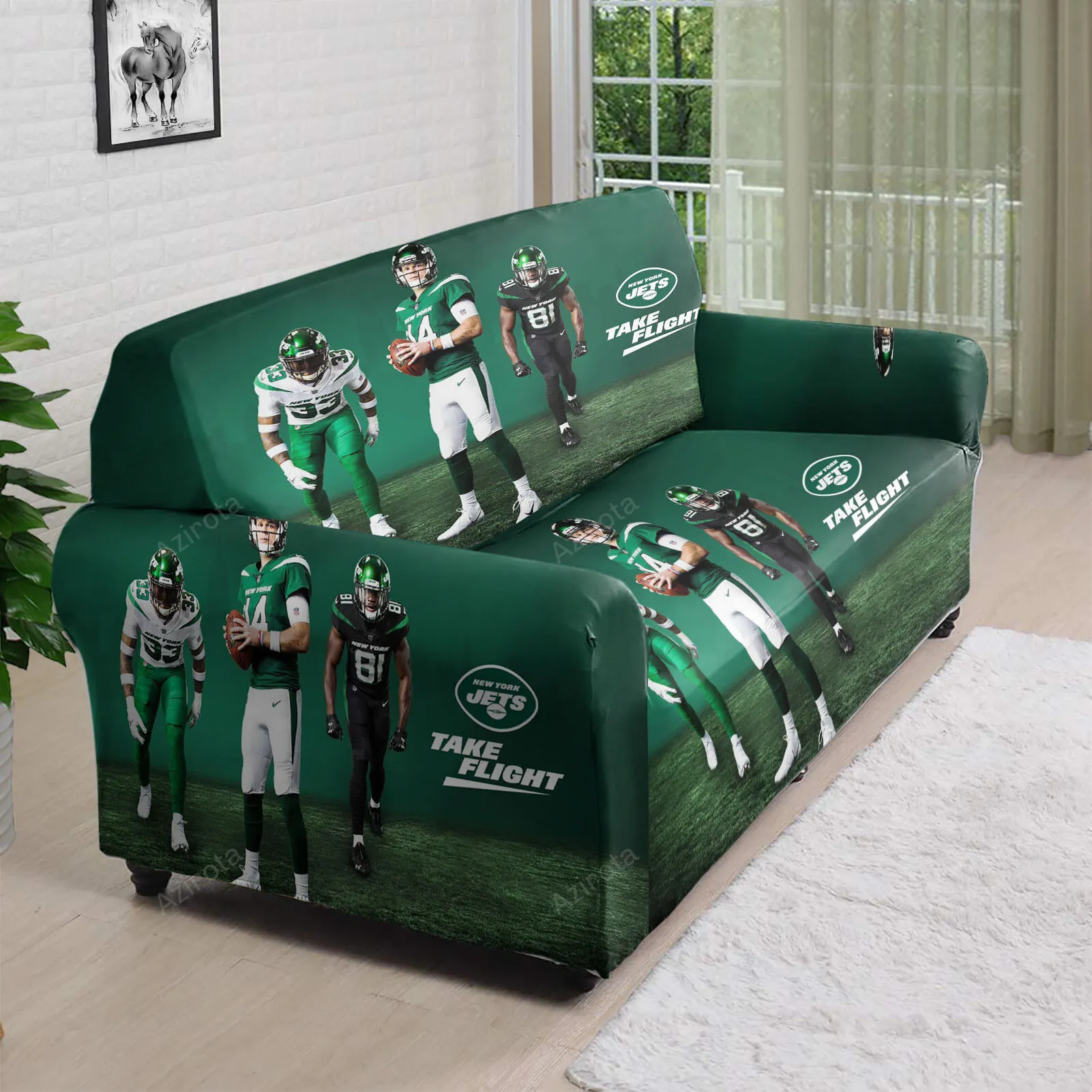 New York Jets Take Flight v23 3D Sofa Cover