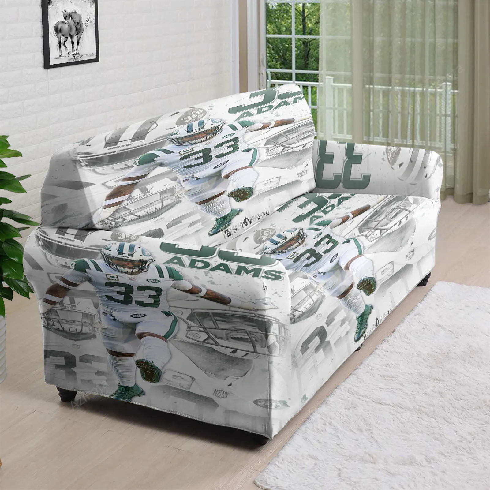 New York Jets Jamal Adams2 3D Sofa Cover