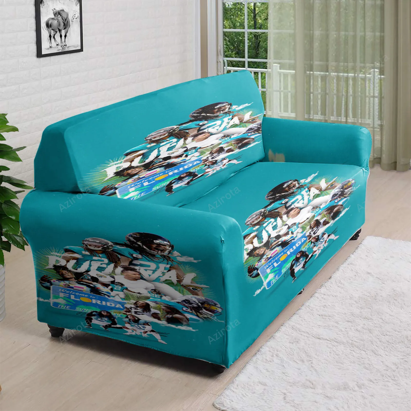 Jacksonville Jaguars Team Friend 3D Sofa Cover