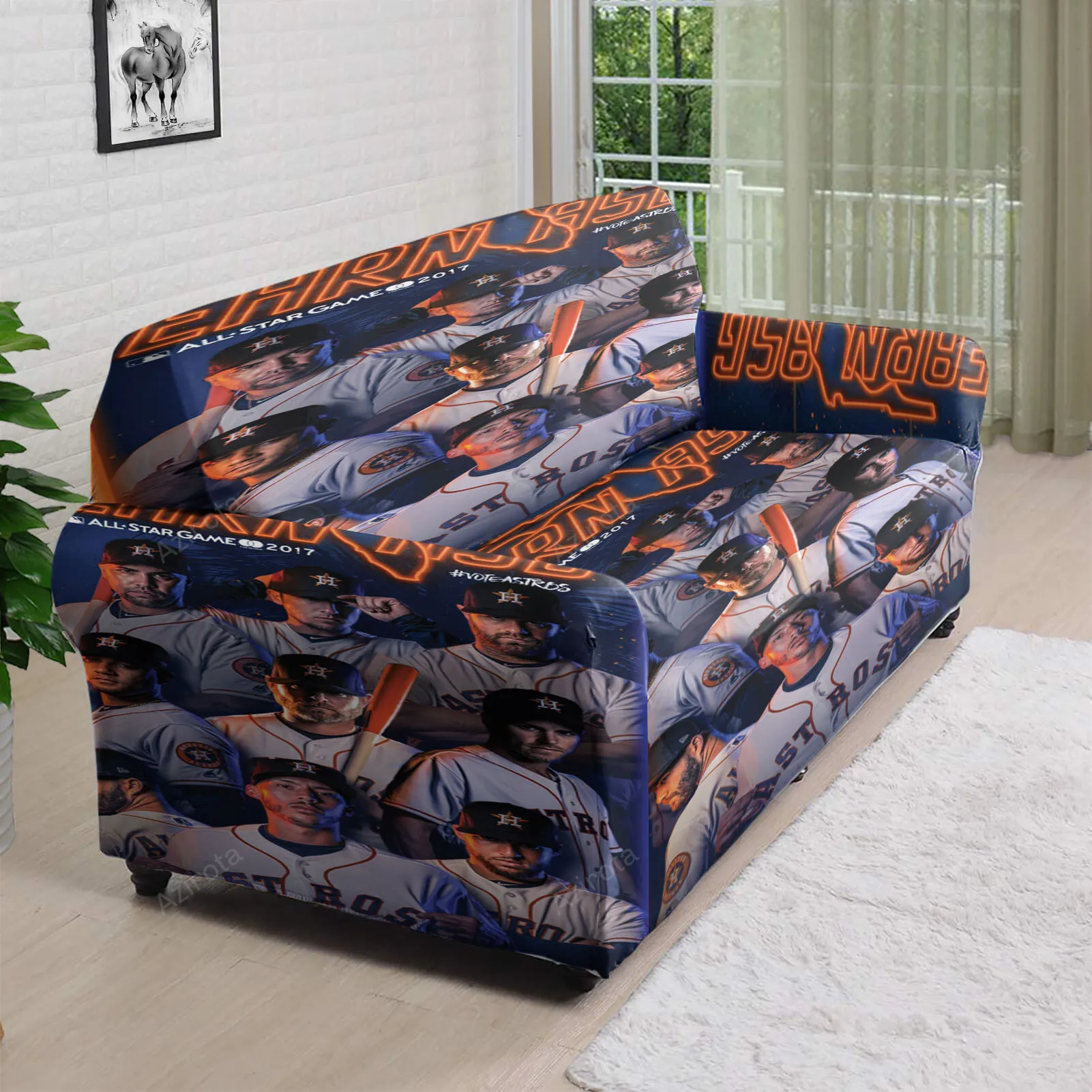 Houston Astros Team v2 3D Sofa Cover