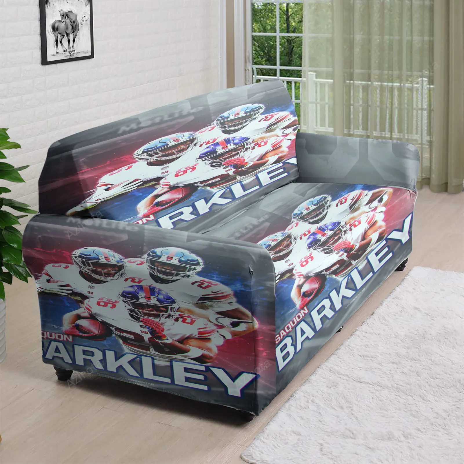 New York Giants Saquon Barkley13 3D Sofa Cover