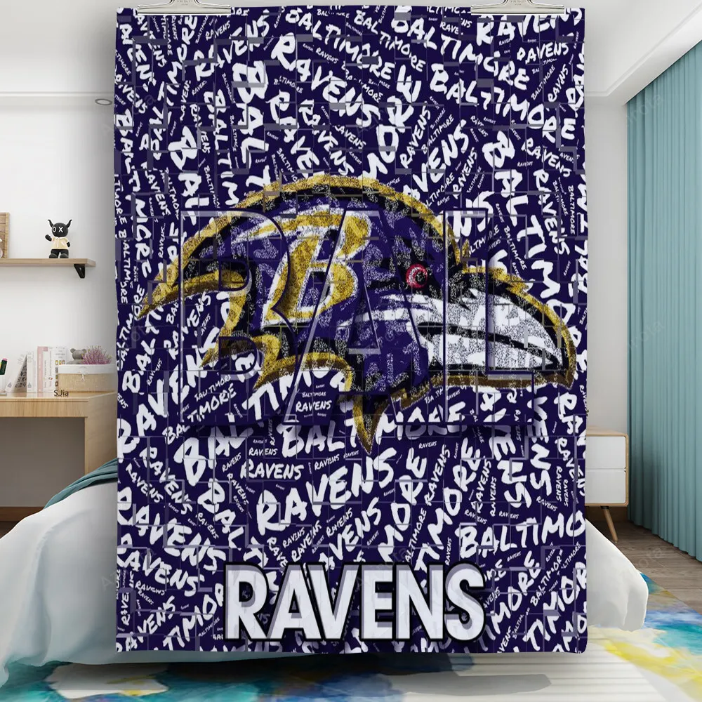 Baltimore Ravens Logo11 Gift For Fan 3D Full Printing Quilt