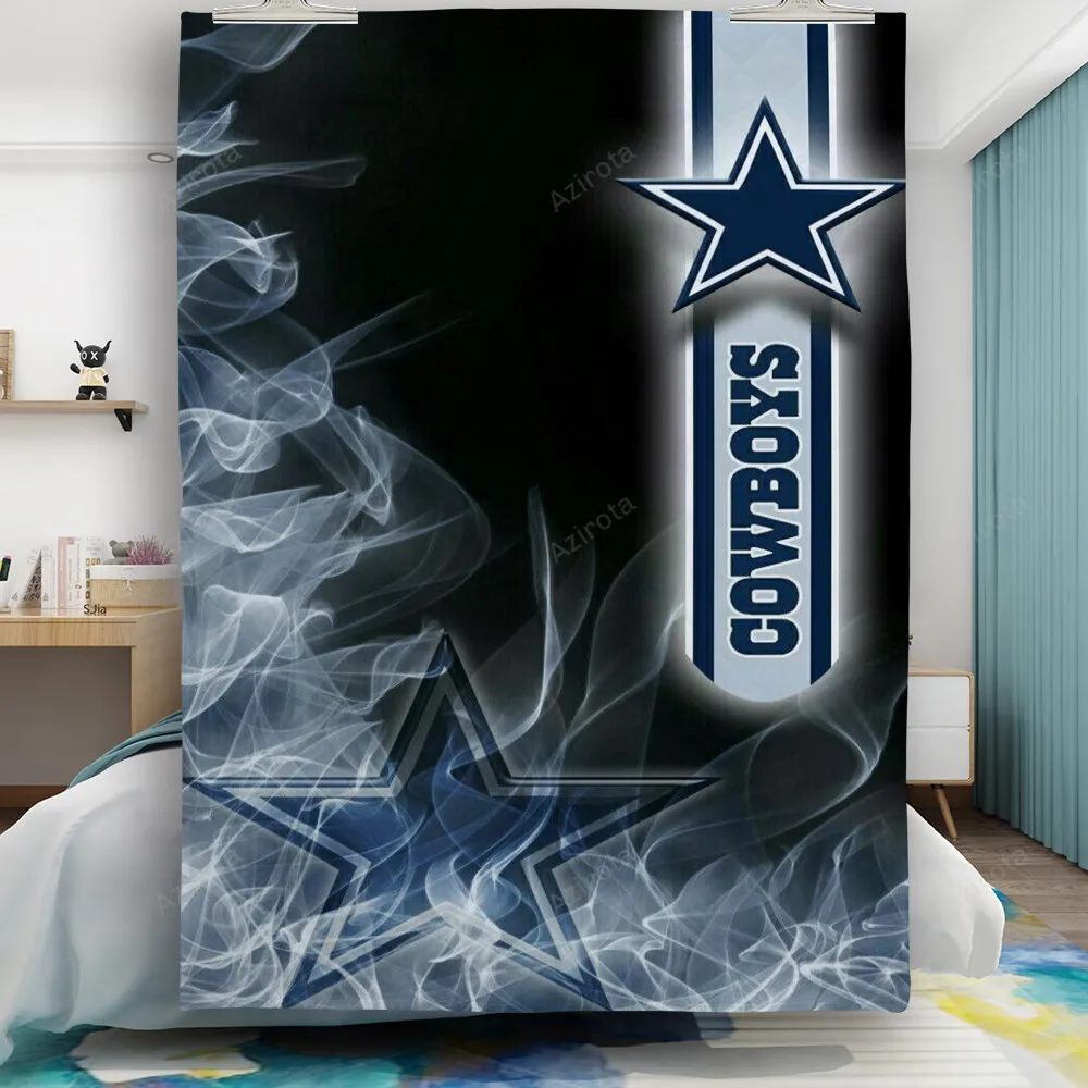 Dallas Cowboys Star White Smoke Gift For Fan 3D Full Printing Quilt