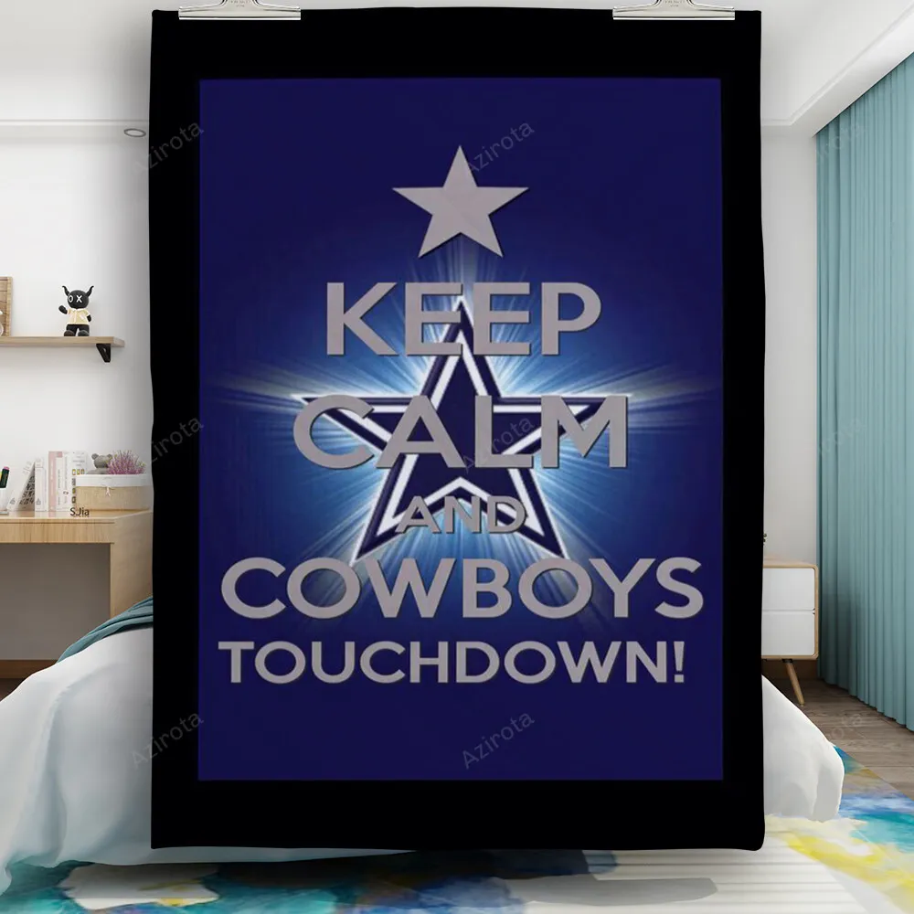 Dallas Cowboys Keep Calm And Gift For Fan 3D Full Printing Quilt