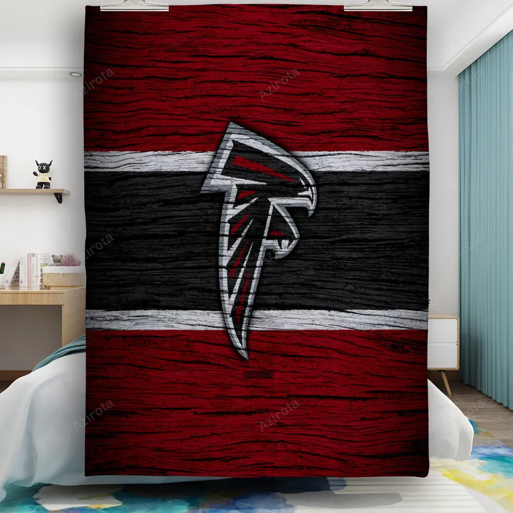 Atlanta Falcons Wood Texture Gift For Fan 3D Full Printing Quilt
