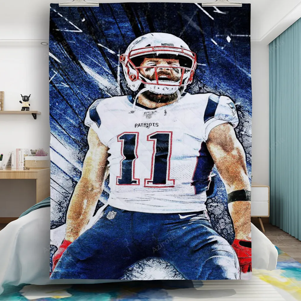 New England Patriots Julian Edelman3 Gift For Fan 3D Full Printing Quilt