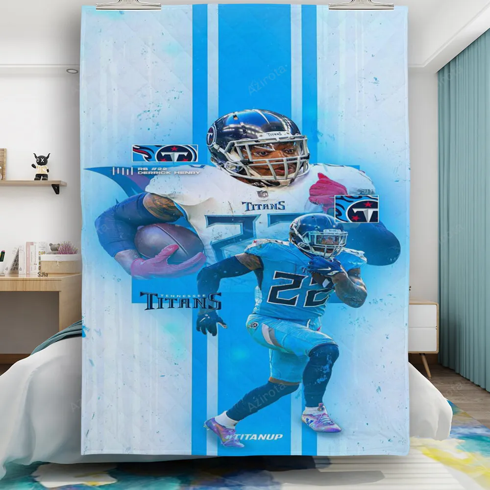 Tennessee Titans Derrick Henry6 Gift For Fan 3D Full Printing Quilt