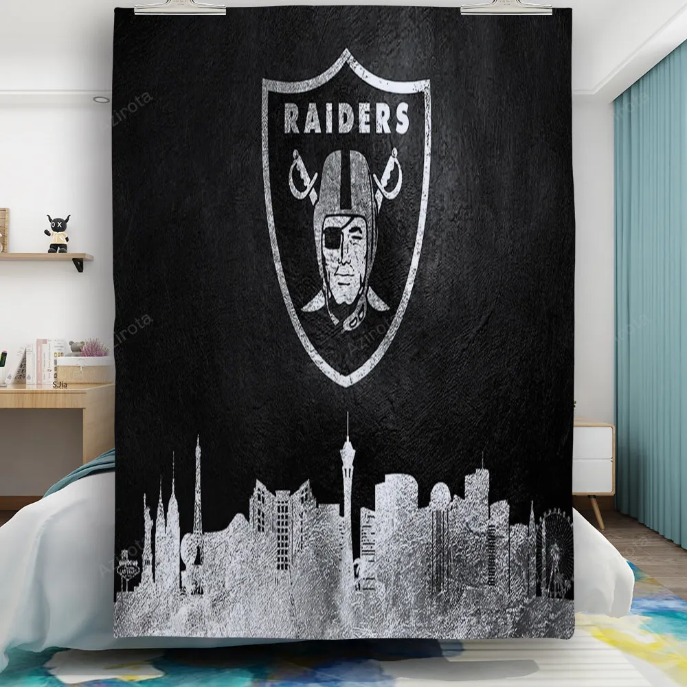 Las Vegas Raiders Logo City Gift For Fan 3D Full Printing Quilt