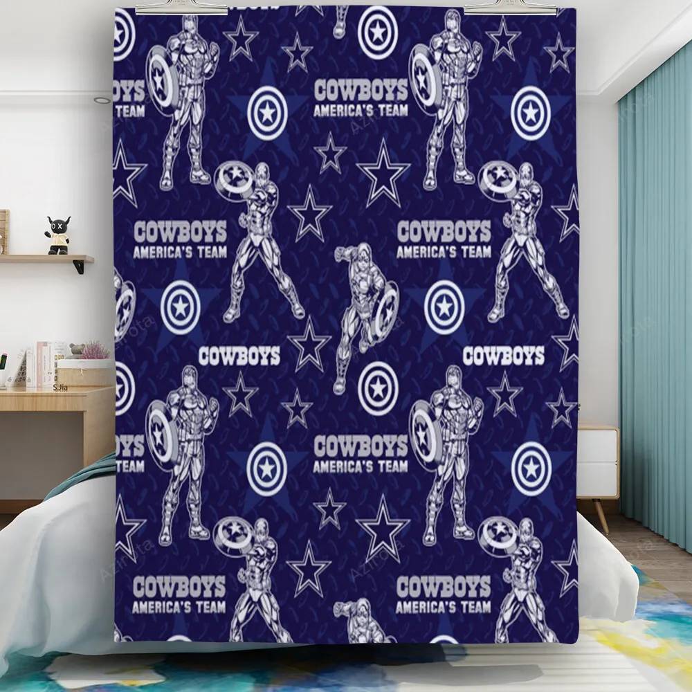 Dallas Cowboys Captain American Gift For Fan 3D Full Printing Quilt