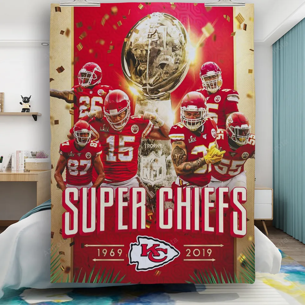 Kansas City Chiefs Team v6 Gift For Fan 3D Full Printing Quilt