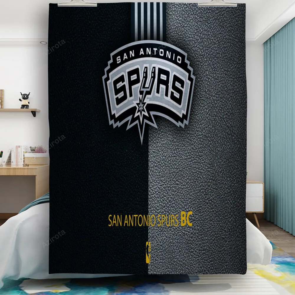 San Antonio Spurs Leather Black Gift For Fan 3D Full Printing Quilt