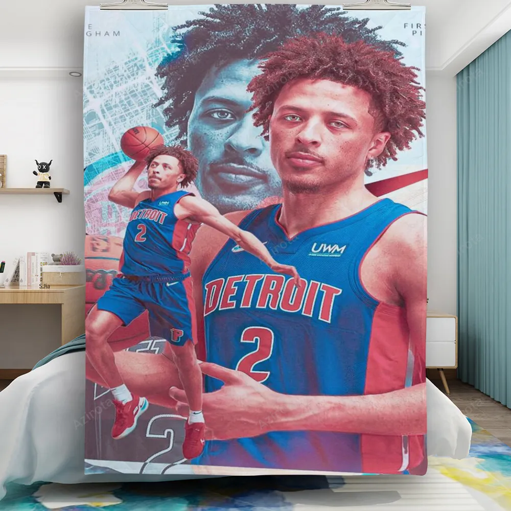 Detroit Pistons Cade Cunningham1 Gift For Fan 3D Full Printing Quilt
